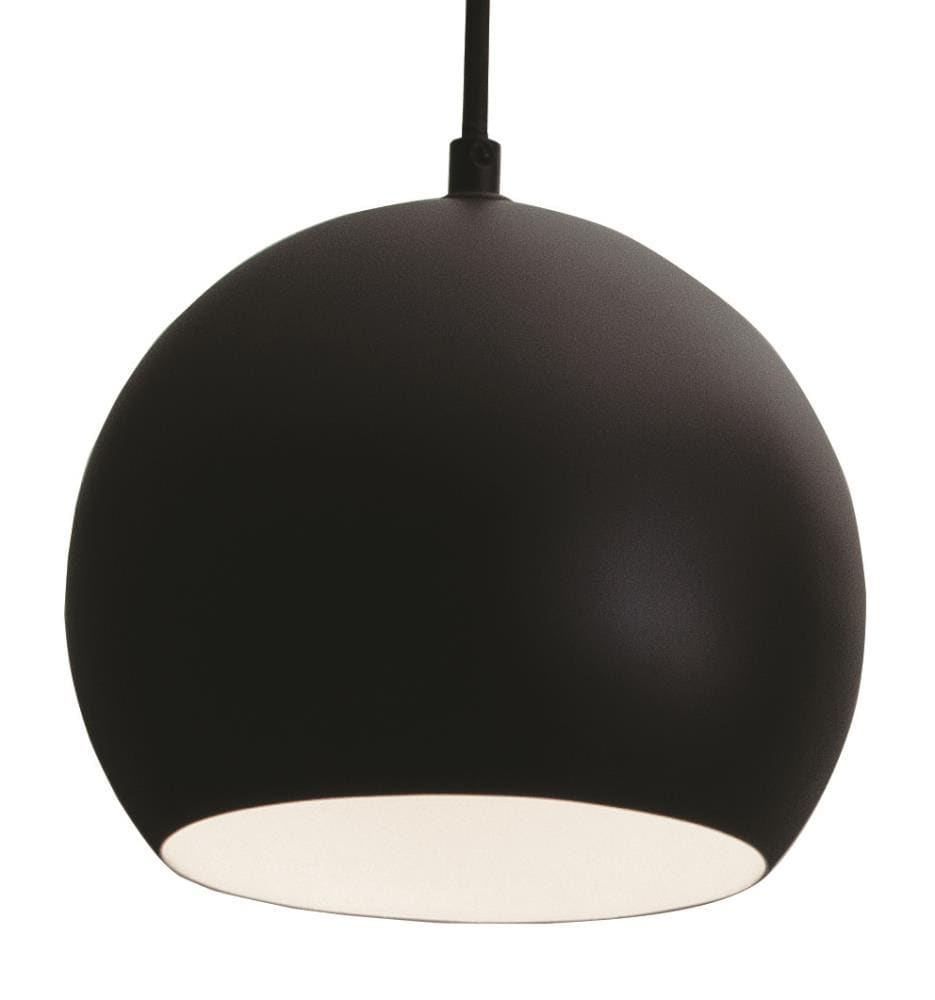 AFX RXYP08BK Roxy Black Transitional Dome Mini Hanging Pendant light