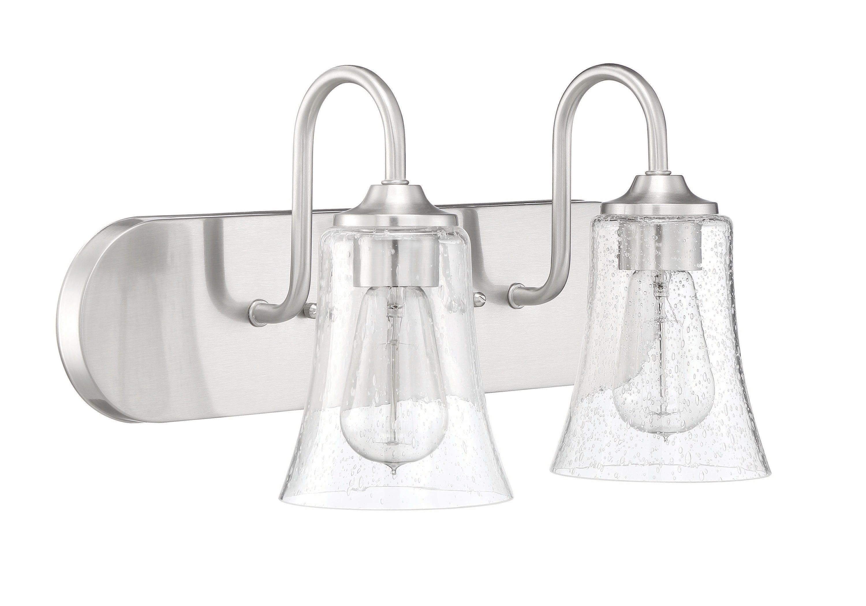 Craftmade 50402-BNK Gwyneth 18-in 2 -Light Brushed Nickel Traditional Vanity light