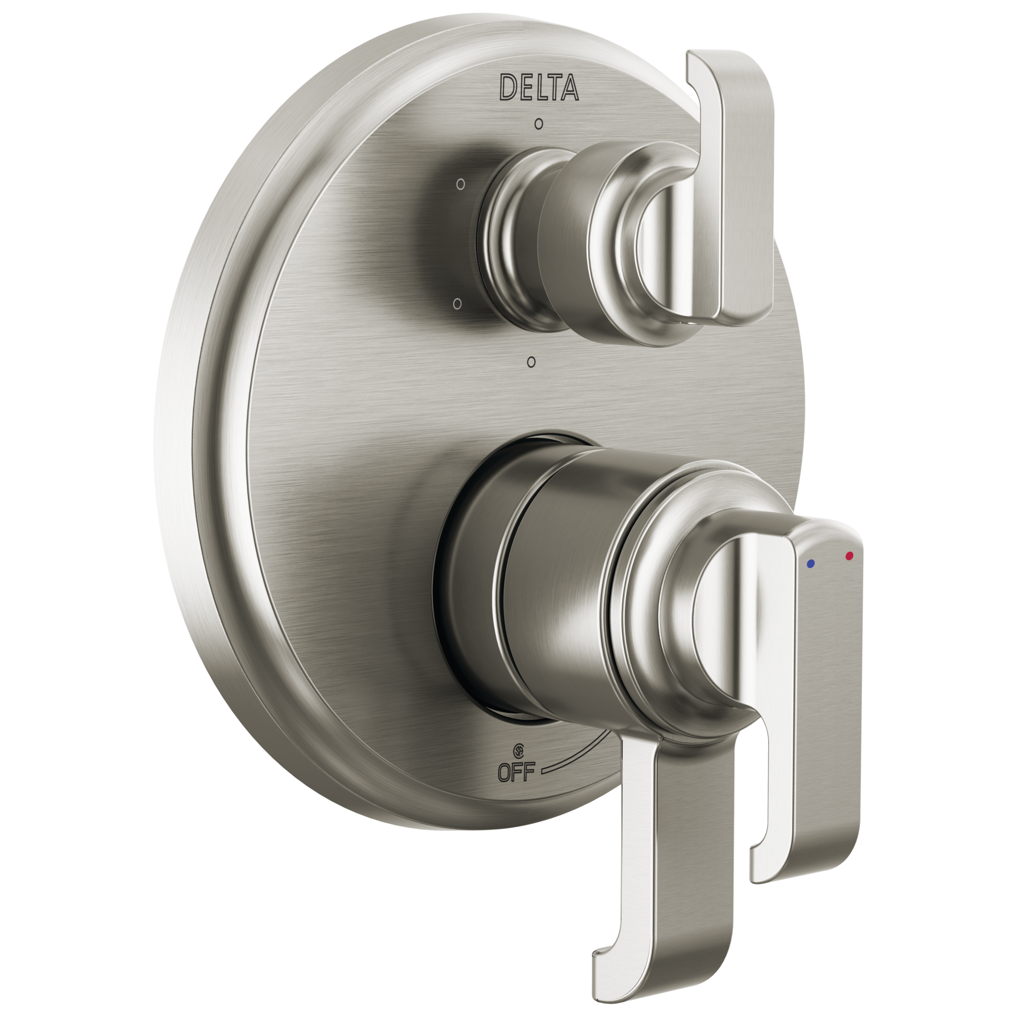 Delta T27989-SS-PR Tetra Lumicoat Stainless 3.94-Inches Universal Bathtub/Shower Diverter 0.5-Inches -ID