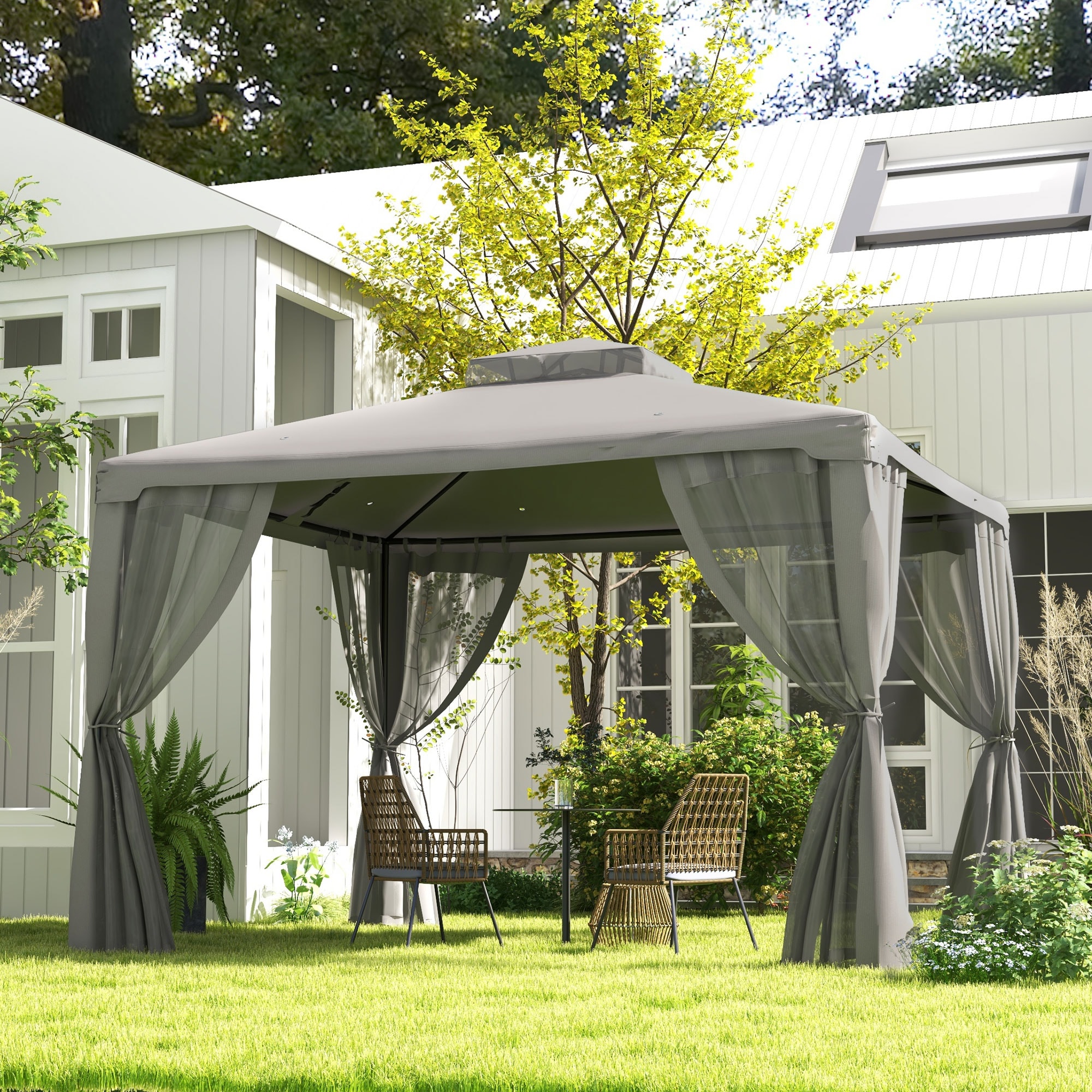 ToolCat BZ2-11-PW Wood-Resin-Gazebos - View #11