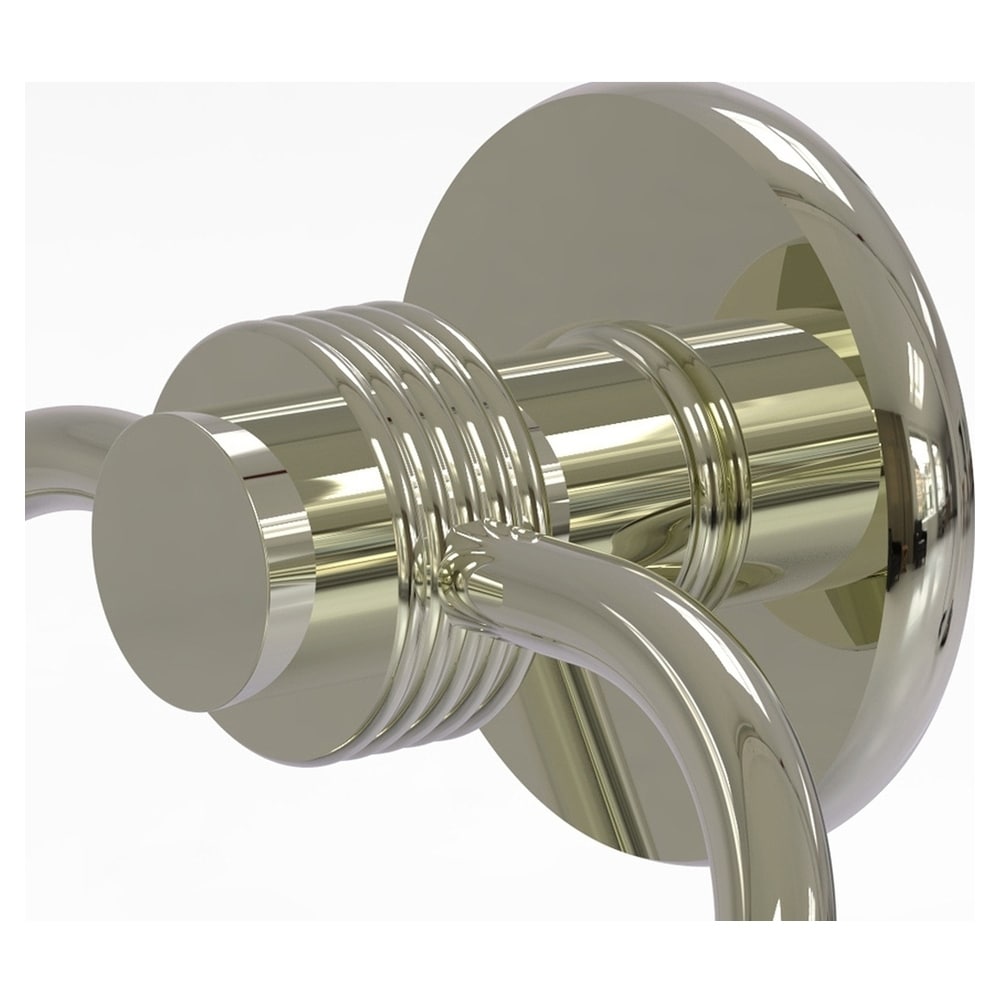 Allied Brass Mercury Polished Nickel Wall Mount Double Post Toilet ...