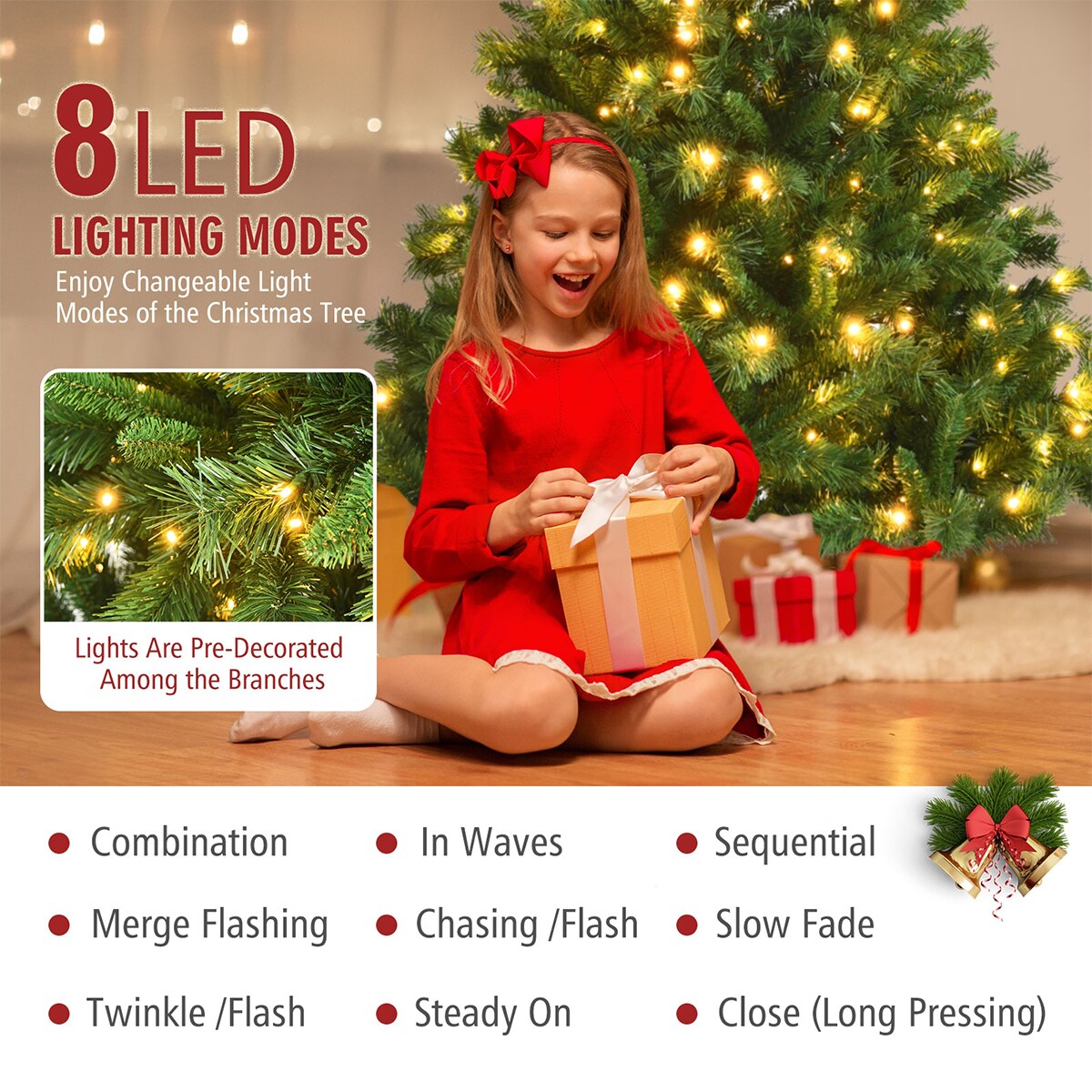 WELLFOR CM-HJY-23538US Artificial-Christmas-Trees - View #6