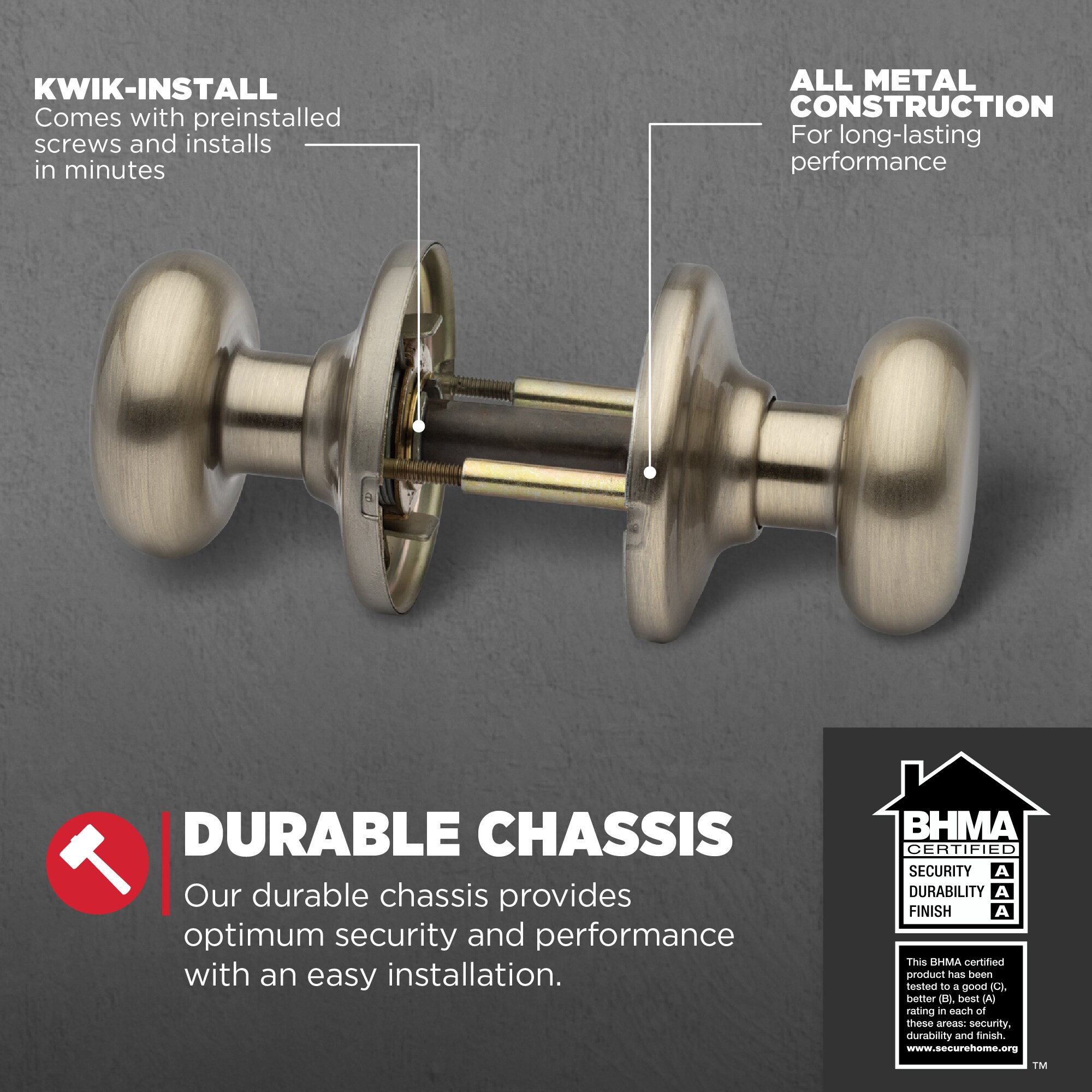 Kwikset Signature Series 720J 5 CP Door-Knobs - View #3