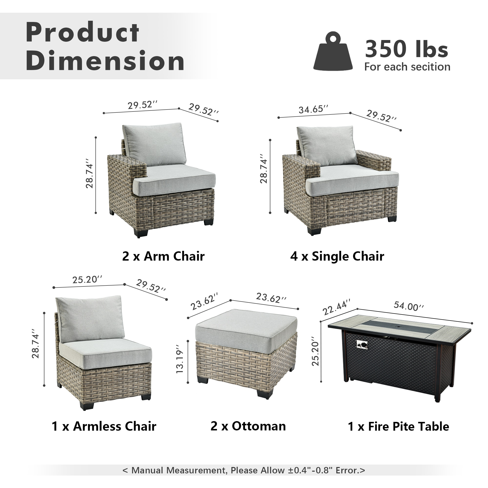 ALTRIGUS 6L-CFP8503-TBS410-AL Patio-Conversation-Sets - View #3