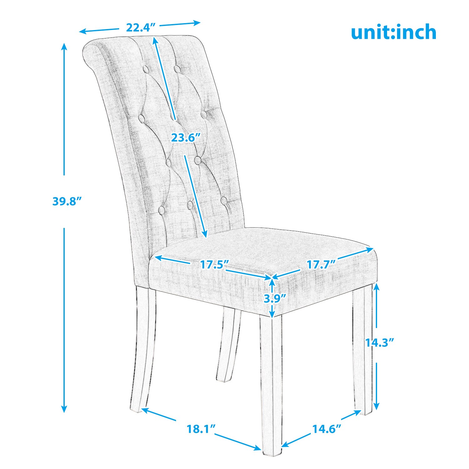CASAINC OF-SG000109AAA Dining-Chairs - View #6