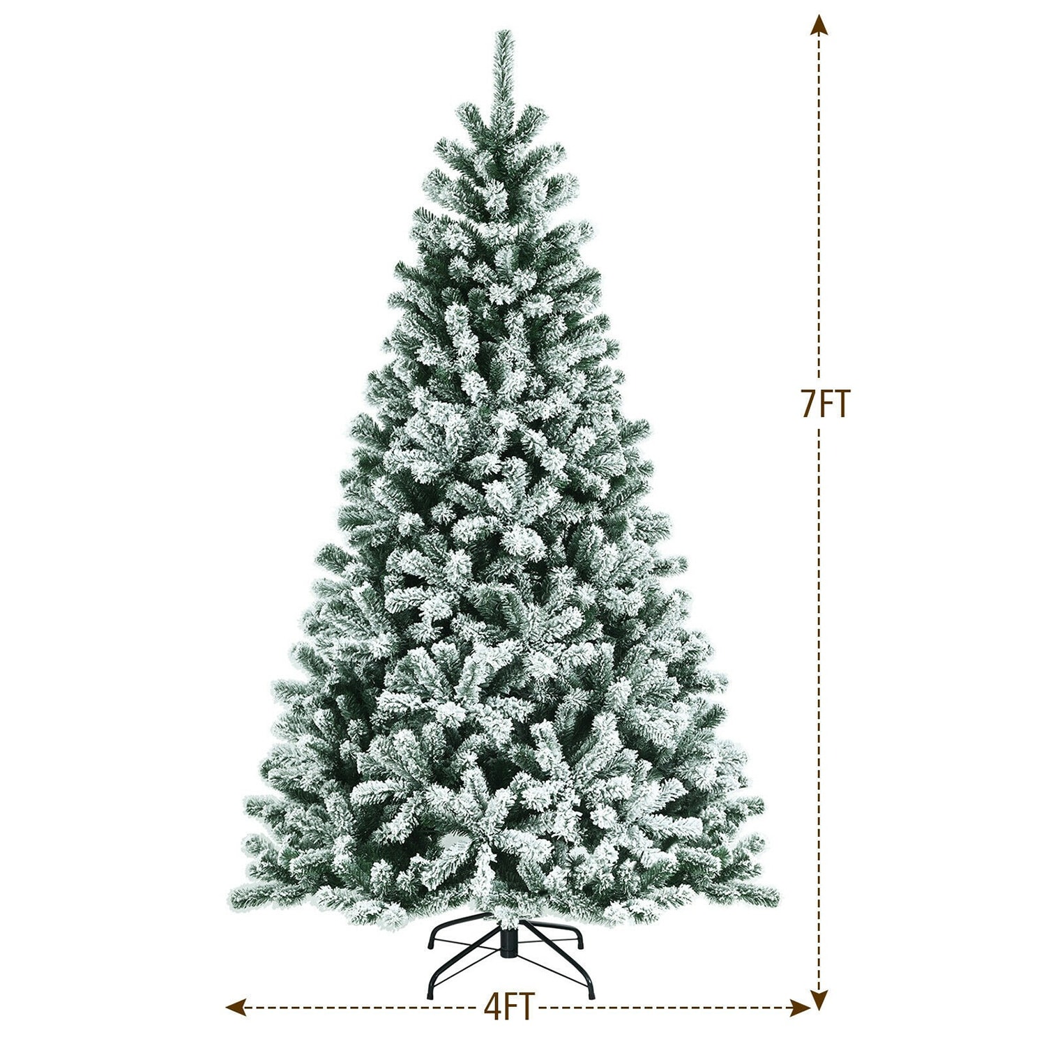 Costway 6ft Pre-lit Hinged Christmas Tree w/ Remote Control & 9 Lighting  Modes