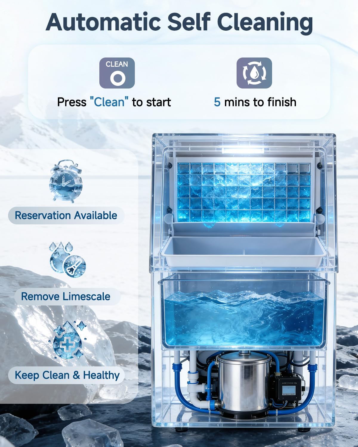 AECOJOY 14271SR-LS02 Commercial-Ice-Makers - View #4