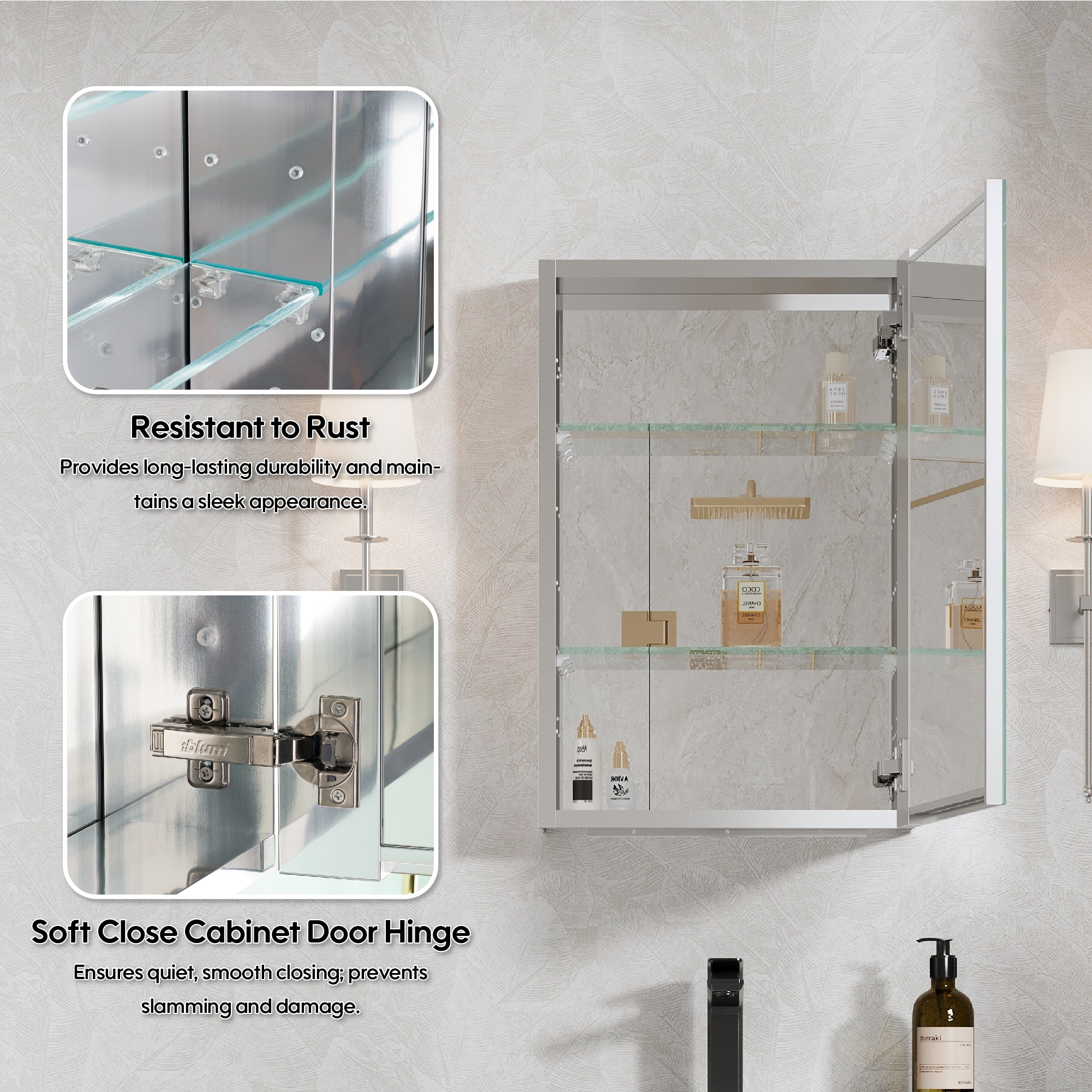 WELLFOR EX-2432DH Bathroom-Medicine-Cabinets - View #8