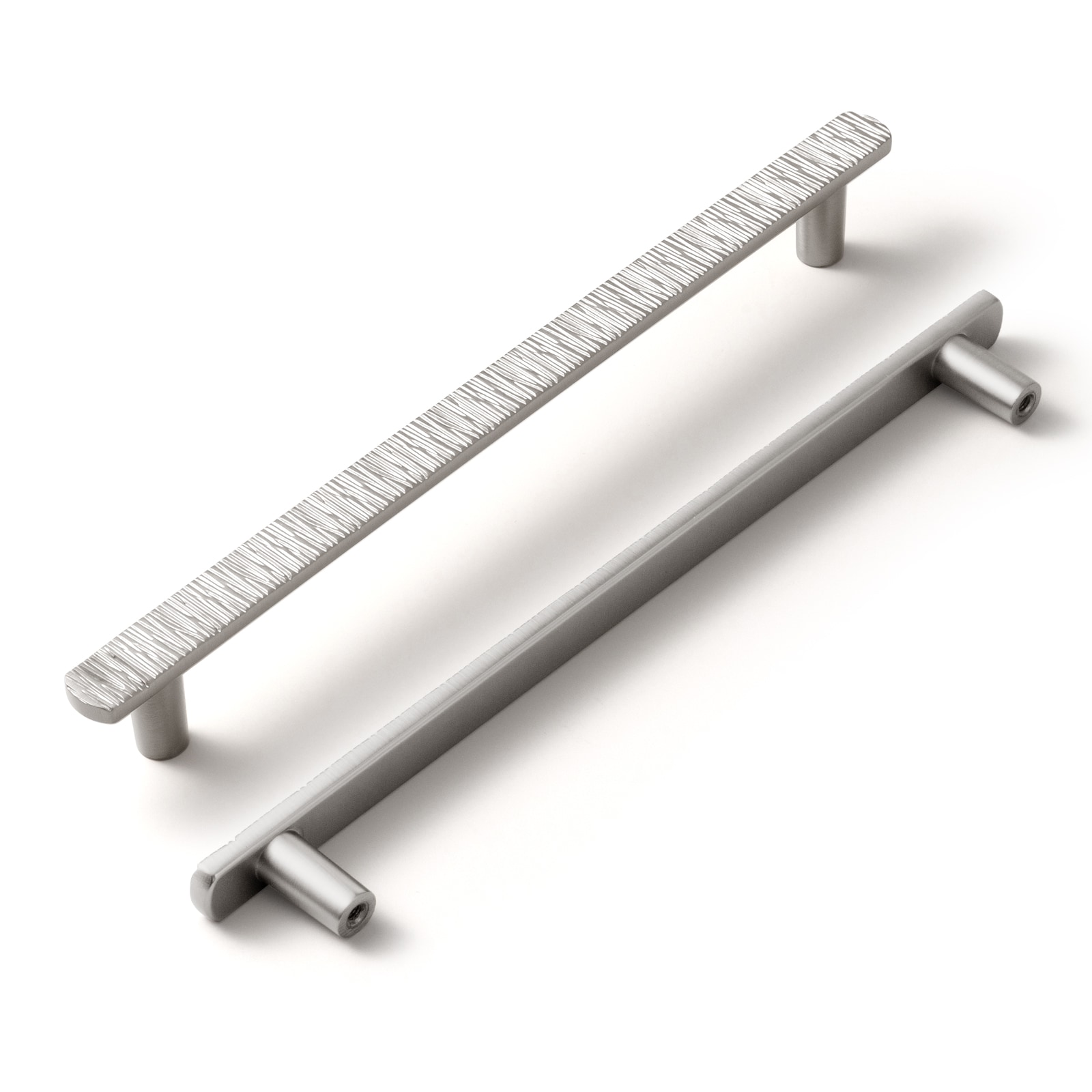 Miaokesen 9617LN-192 7-9/16-in , 192mm Center to Center Satin Nickel Novelty Bar 6 -Pack