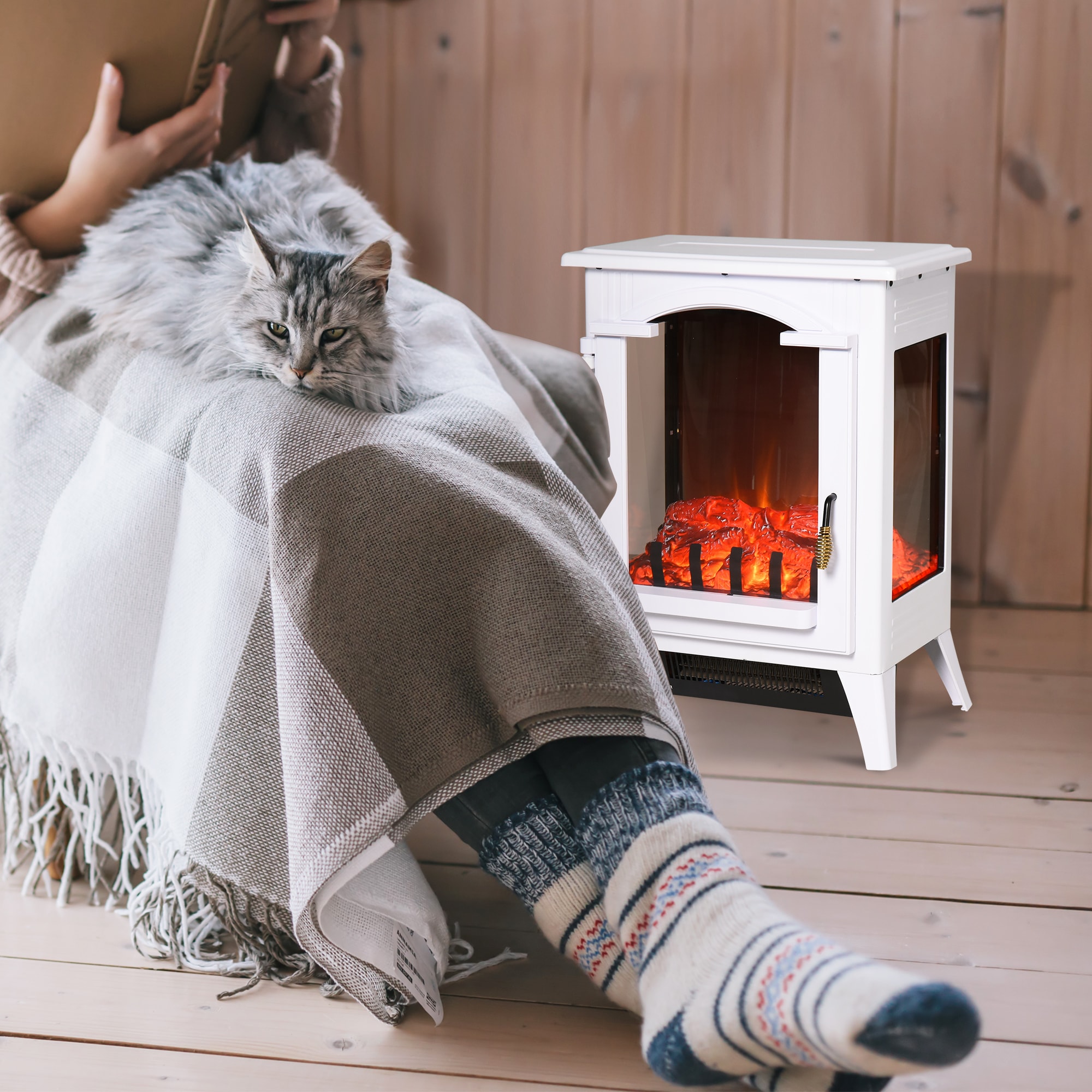 Kahomvis AOS-QP1092-844 Electric-Fireplaces - View #2