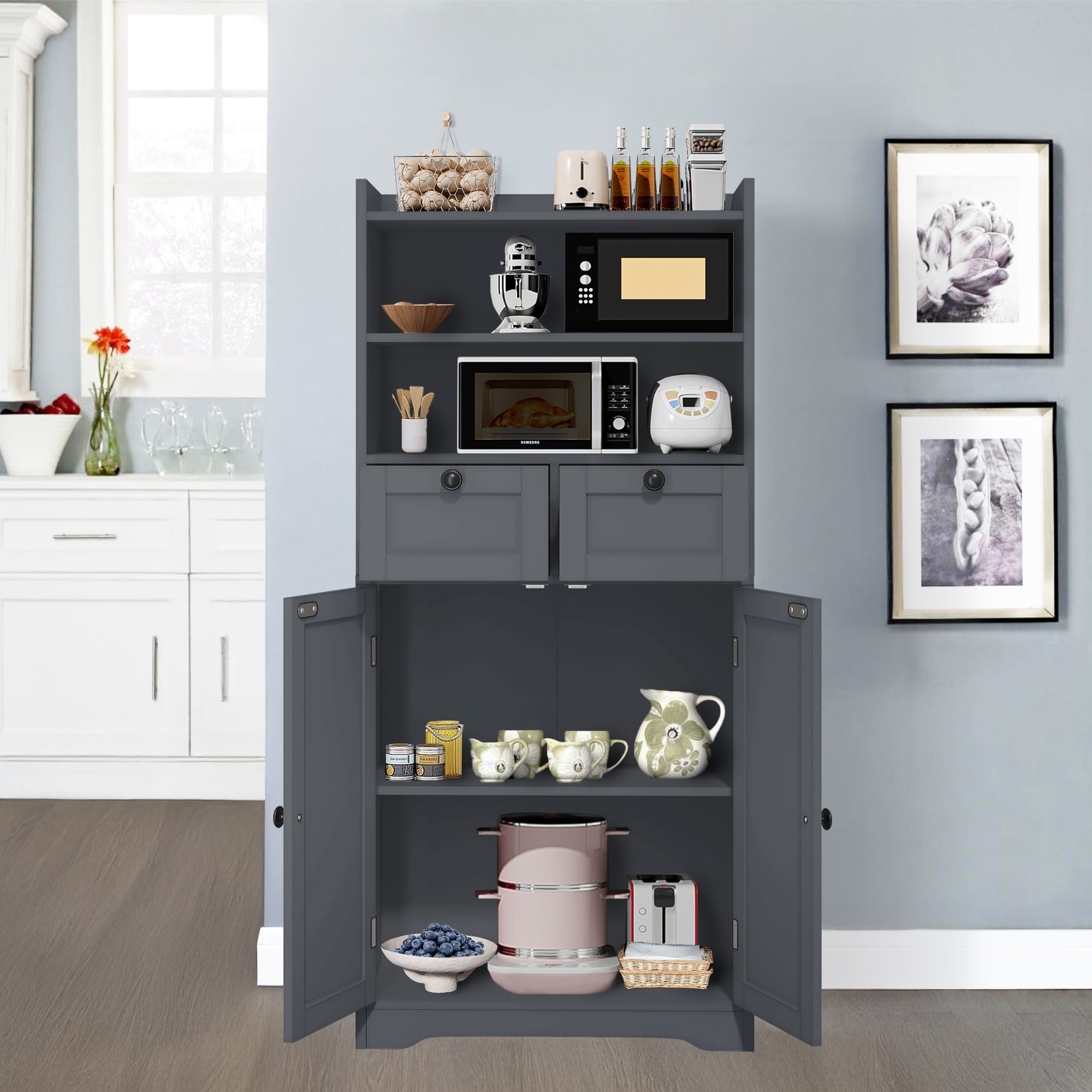 VOUA SAF-JDRYRB-WHCK Linen-Cabinets - View #2