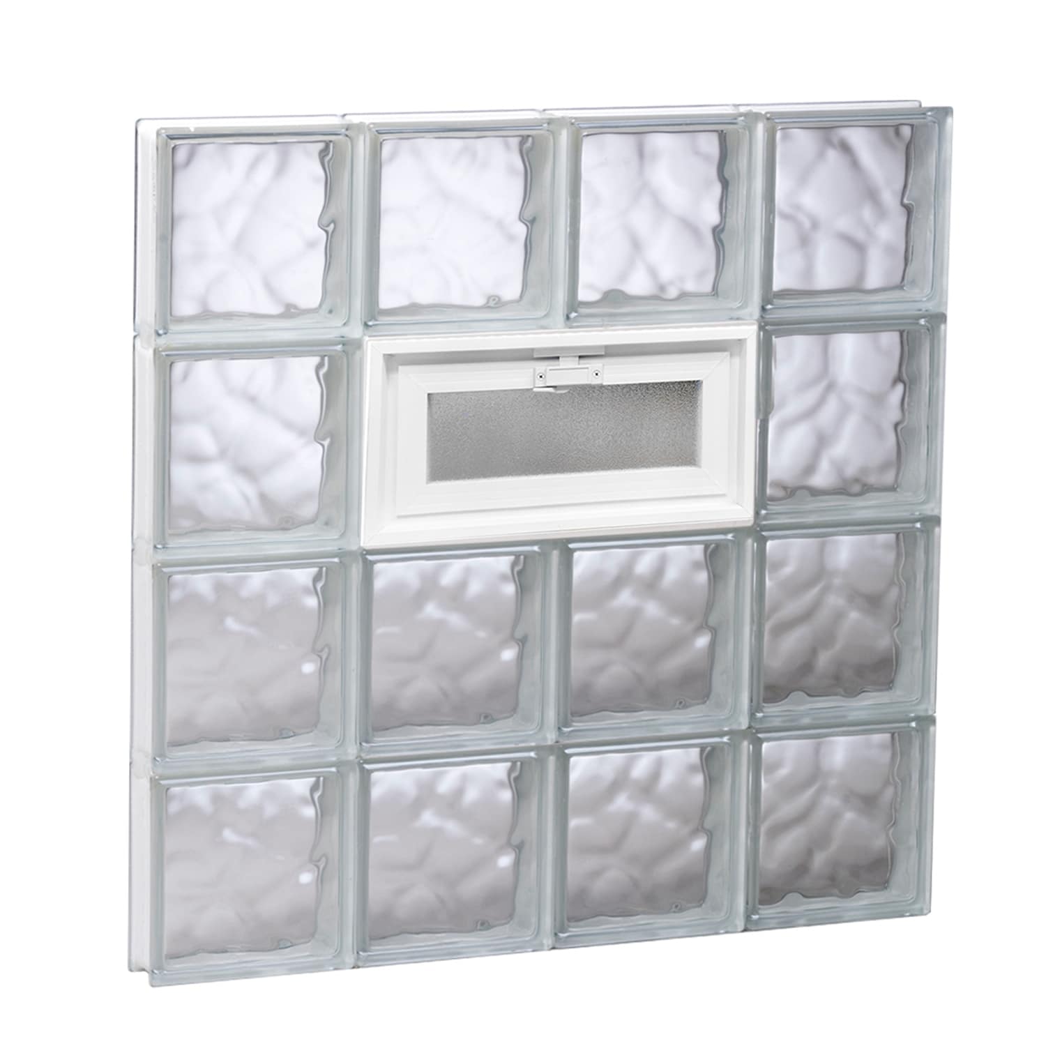 REDI2SET Wavy Glass 31-in X 31-in Frameless Replacement Vented Glass ...