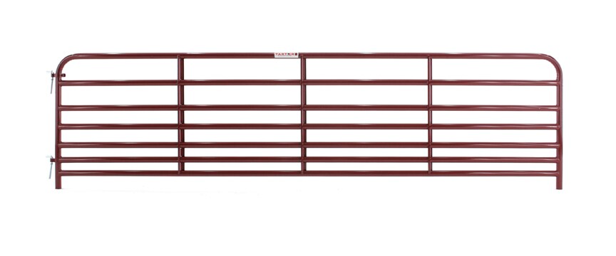 Tarter RRP12 3-ft H x 12-ft W Red e-coat Steel Farm Corral Fence gate