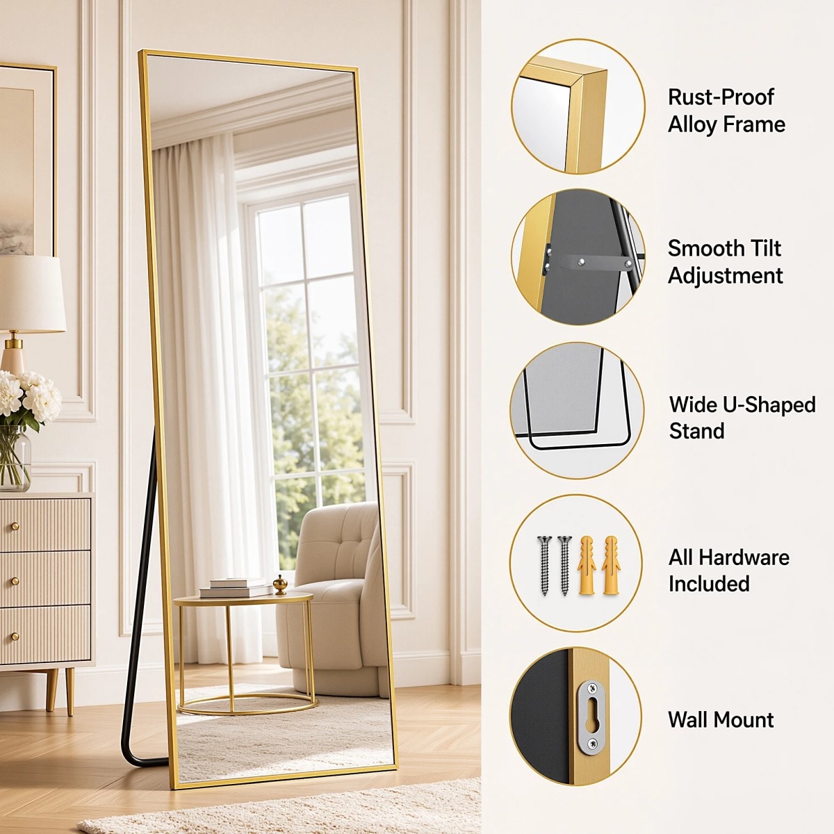 GlasFlength LWMI-FLM-011 Decor-Mirrors - View #6