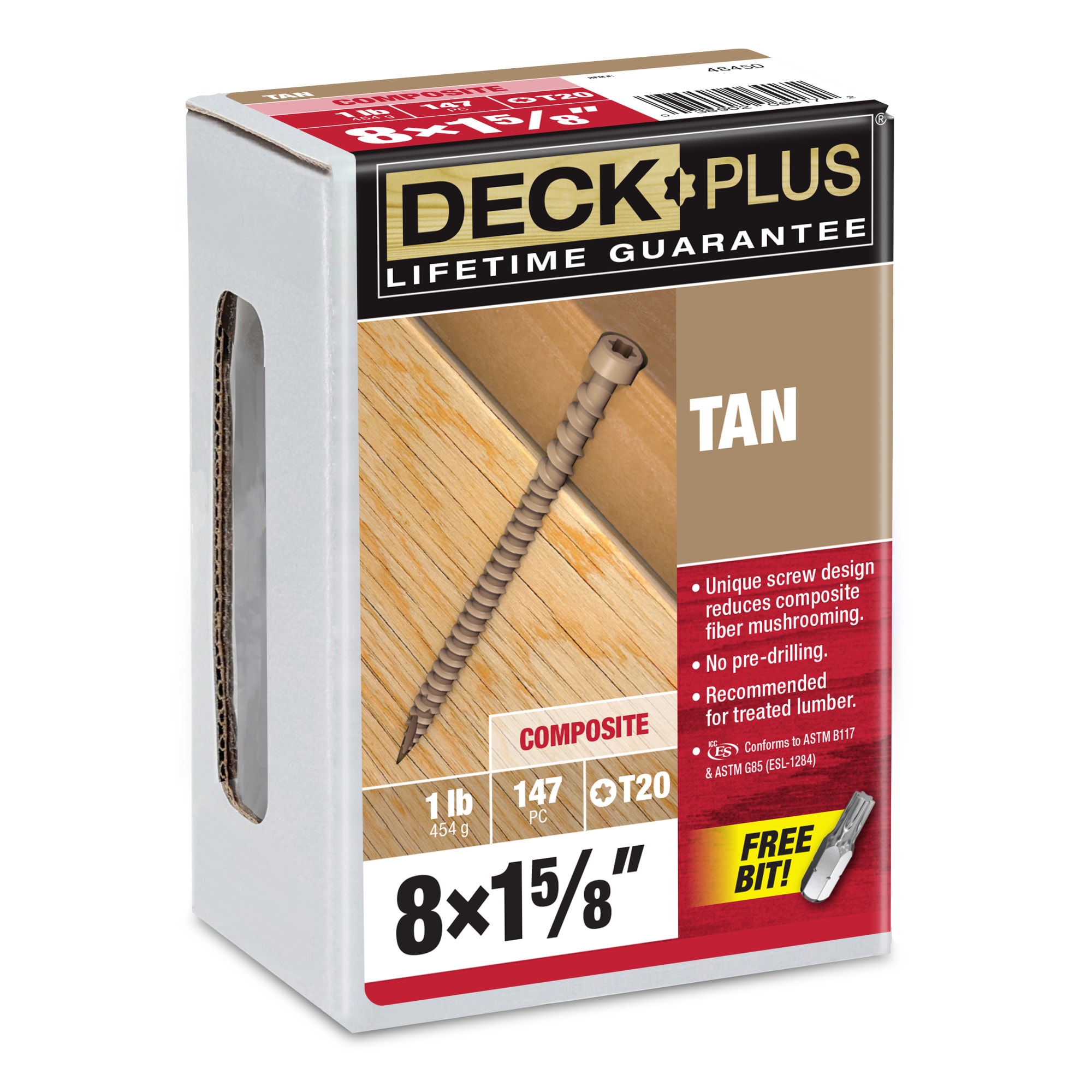 #8 x 1-5/8-in Composite Deck Screws 147 -Per Box