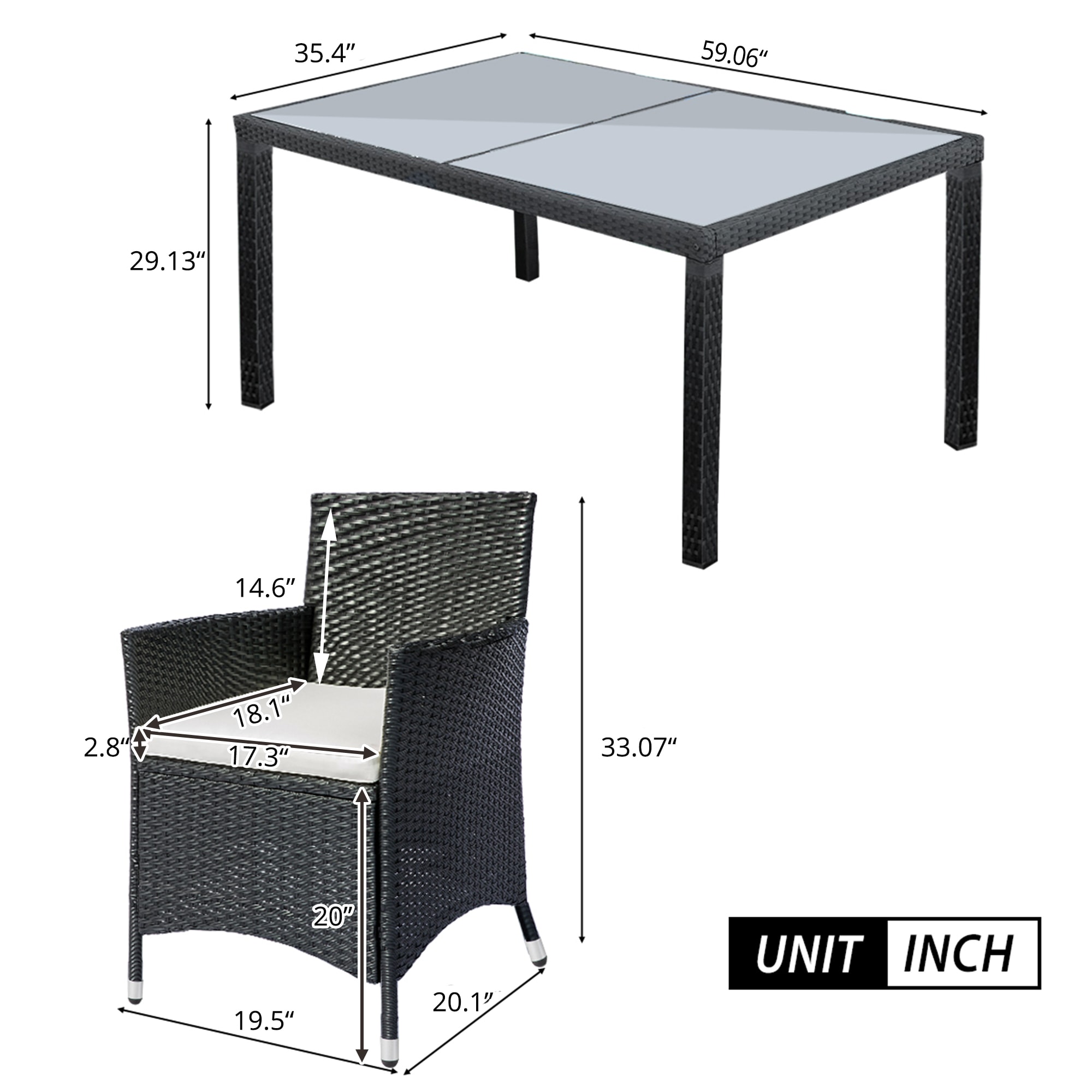 ModernLuxe L-SP100225AAB Patio-Dining-Sets - View #6