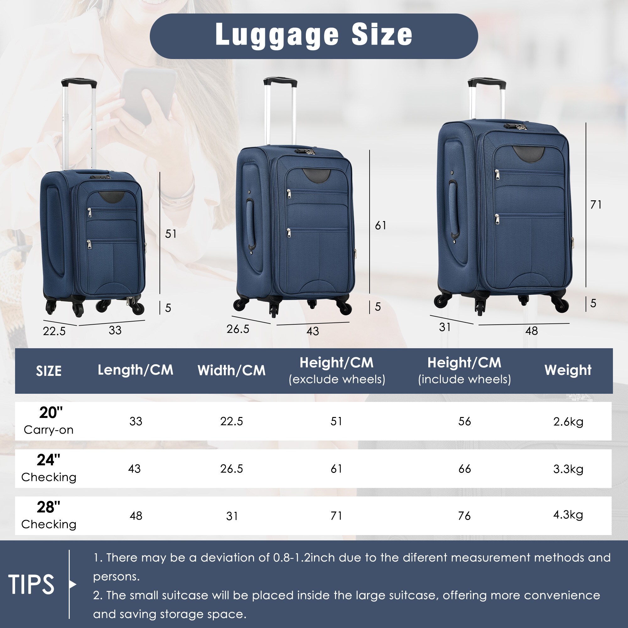 ModernLuxe L3P-N732P201004M Luggage-And-Luggage-Sets - View #6