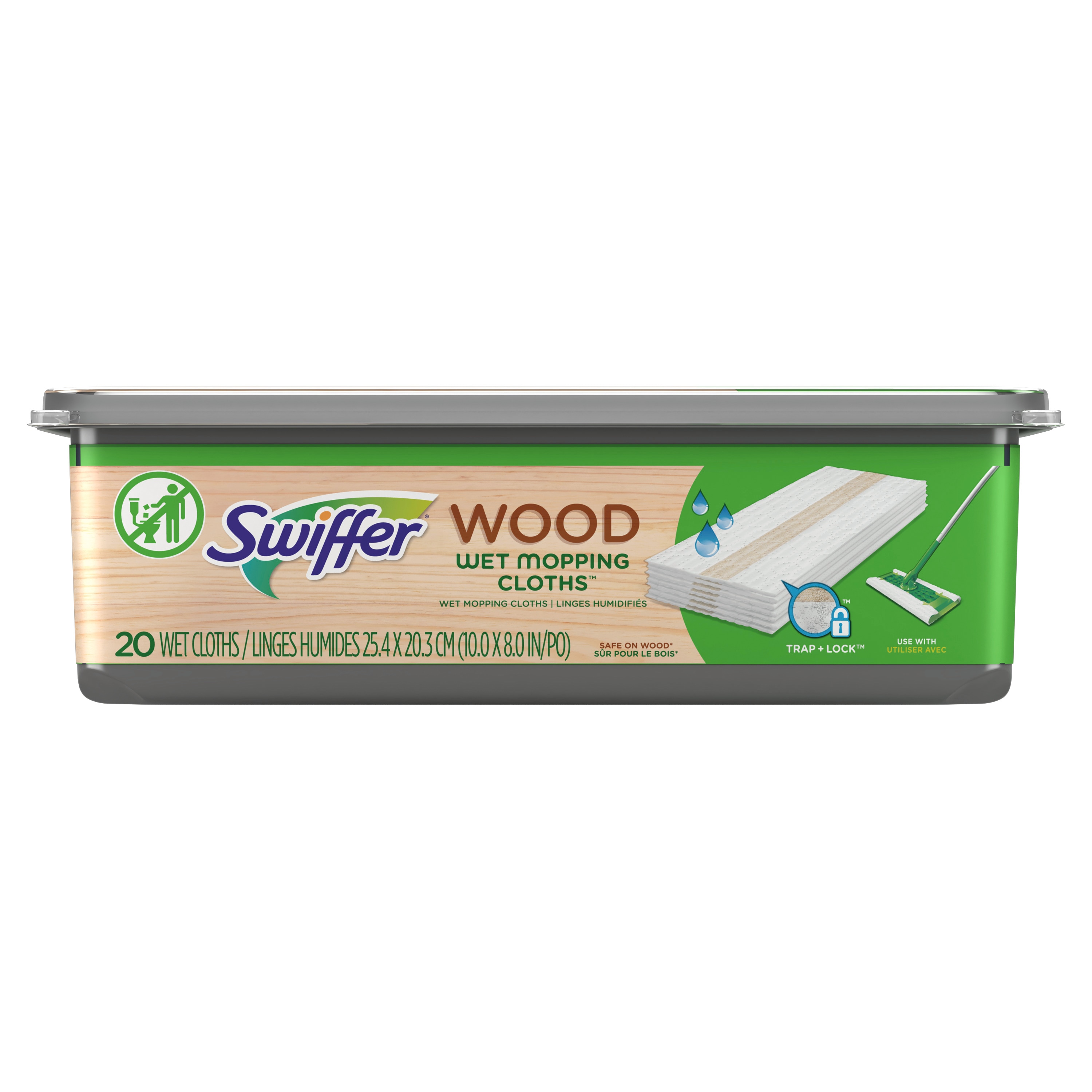 Swiffer Sweeper Wet Fresh Scent Cellulose Fiber/Polypropylene Refill  (24-Pack) in the Mop Refills & Replacement Heads department at