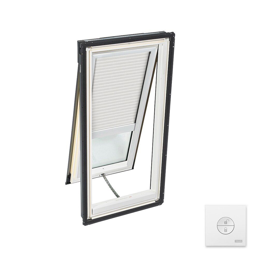 VELUX 30.06-in x 45.75-in Solar-powered Venting Deck Mount Skylight with Laminated Low-e Argon Glass