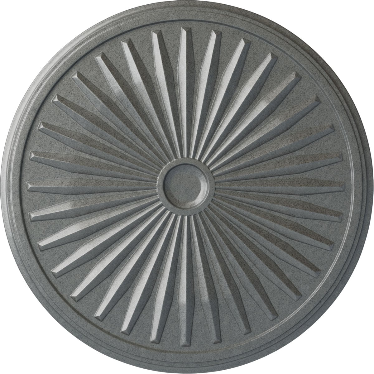 Ekena Millwork CM33LEPLS Leandros 33.125-in W x 33.125-in L Painted Platinum Polyurethane Whole Ceiling Medallion