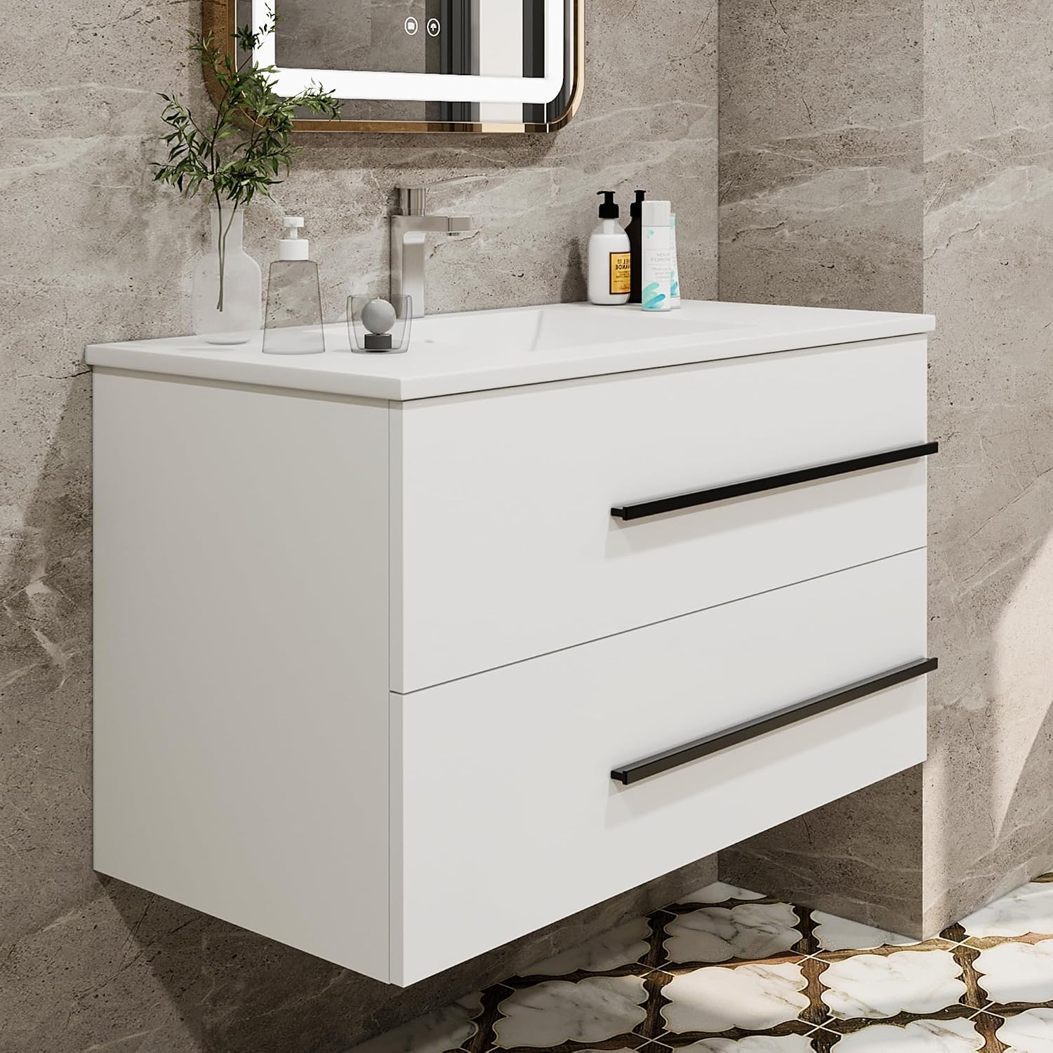KAIMAXUS KM003-36IN-WH Bath-Vanity-Combo - View #4