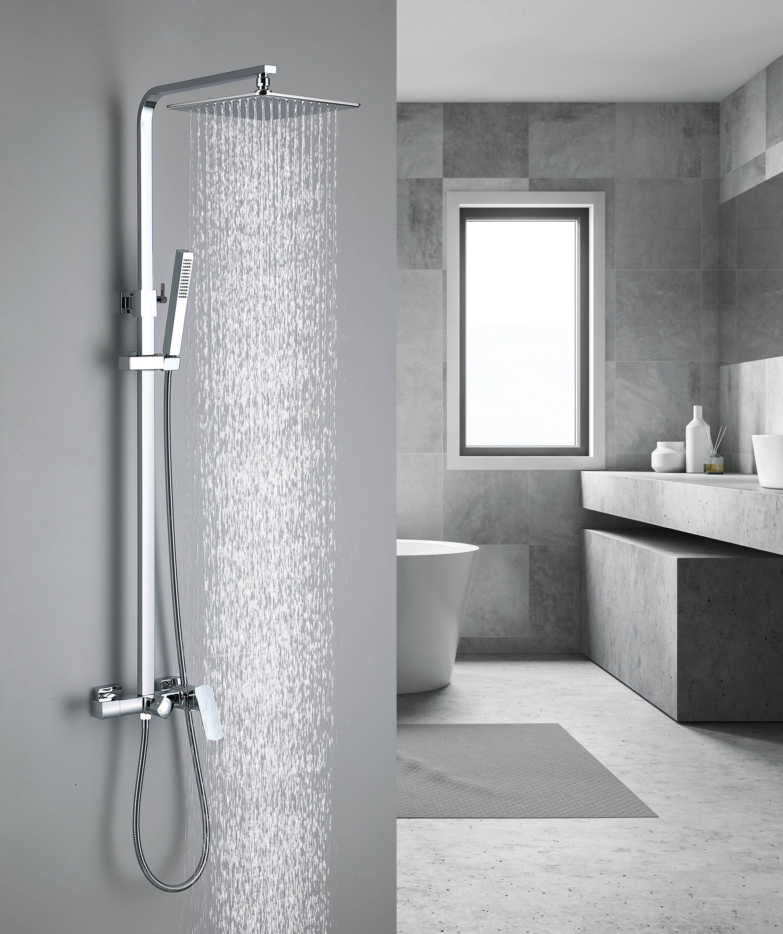 Royal Guard LSFJK0380 Showerhead-Bar-Panels - View #3