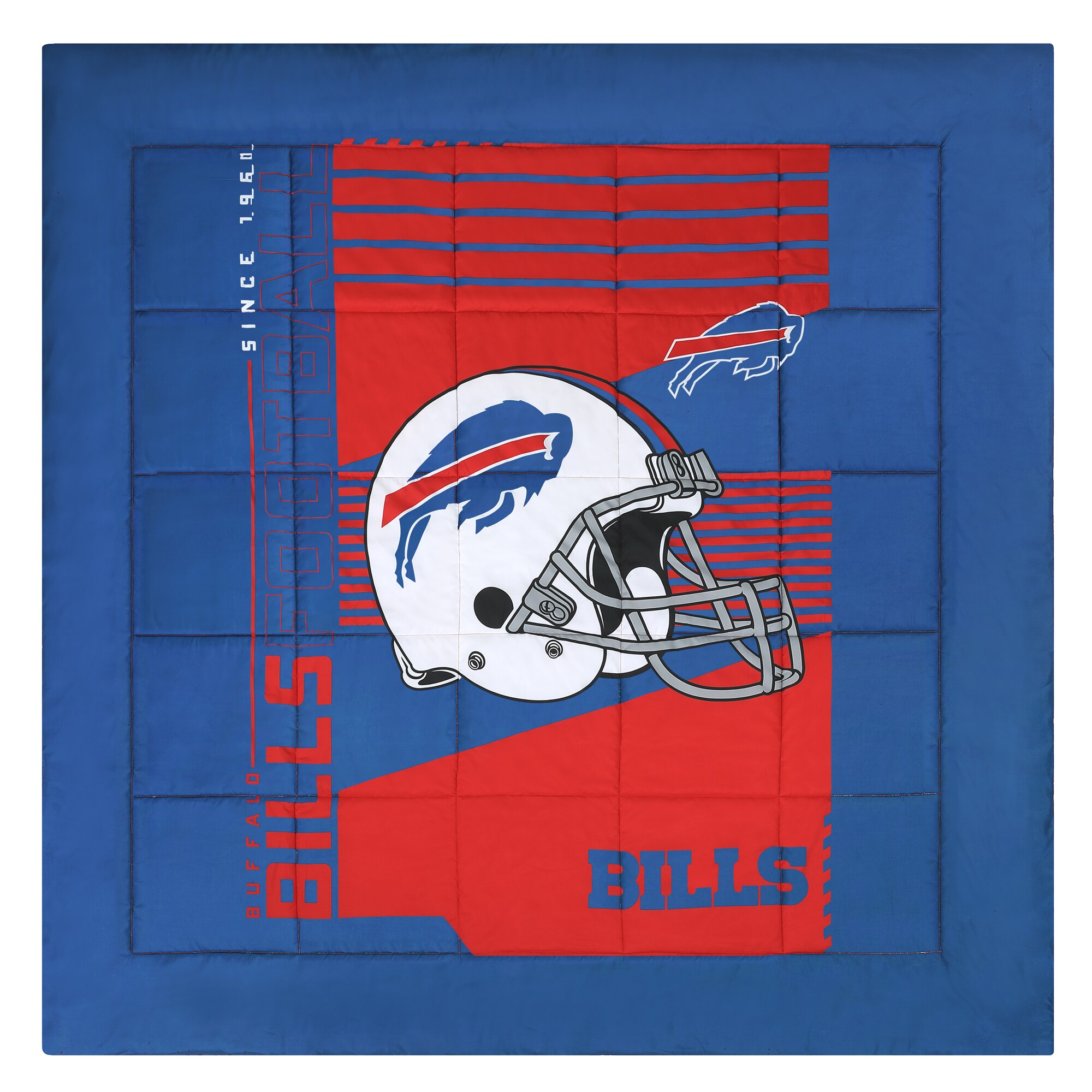Buffalo Bills Custom NFL Football 8x10 Picture Frame Kit (Multiple Colors)  - Royal Blue Matting & White Trim / Landscape (Horizontal); Standard Glass
