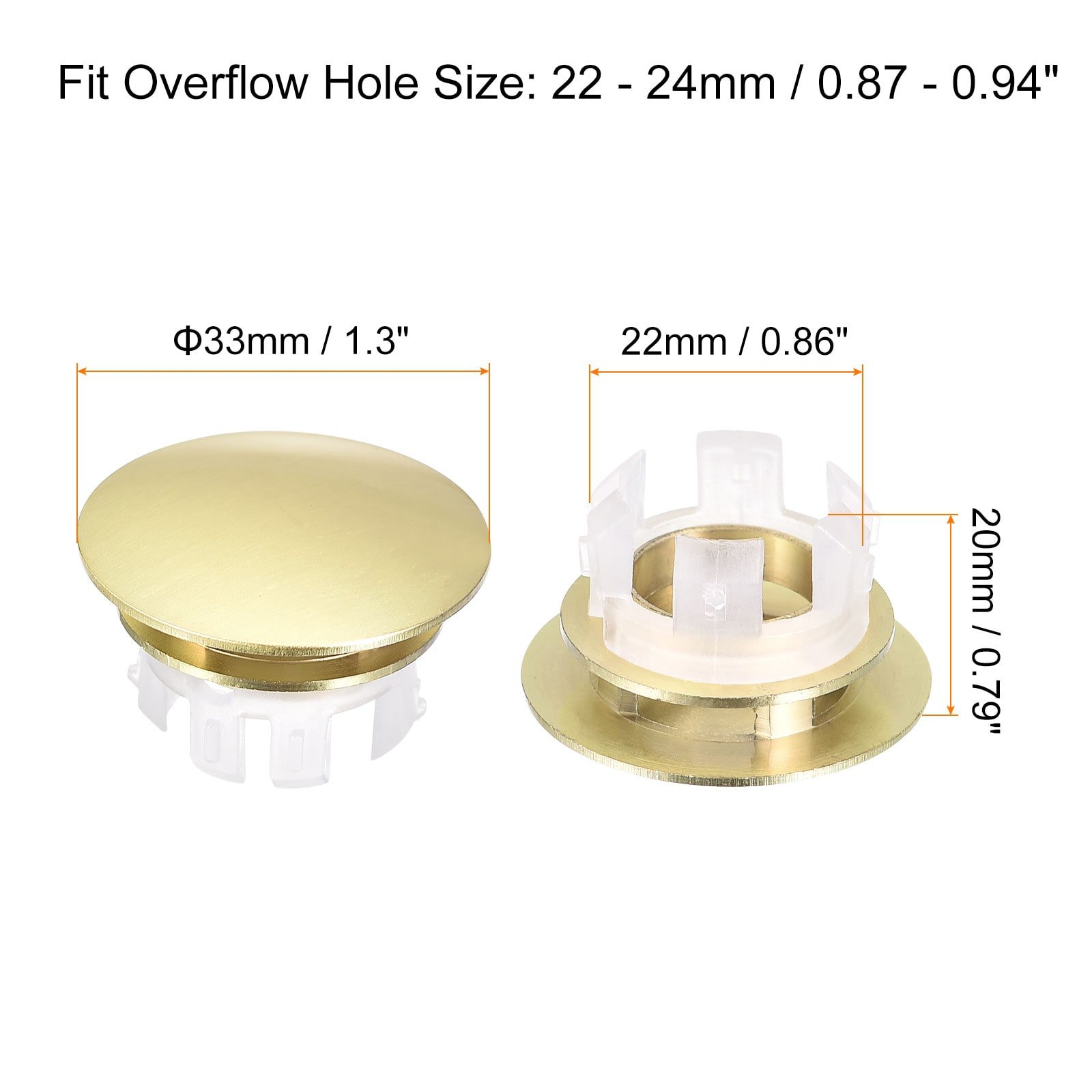 Unique Bargains S25093000UX5041 Deco-Mount-Rings-Sink-Drains - View #2