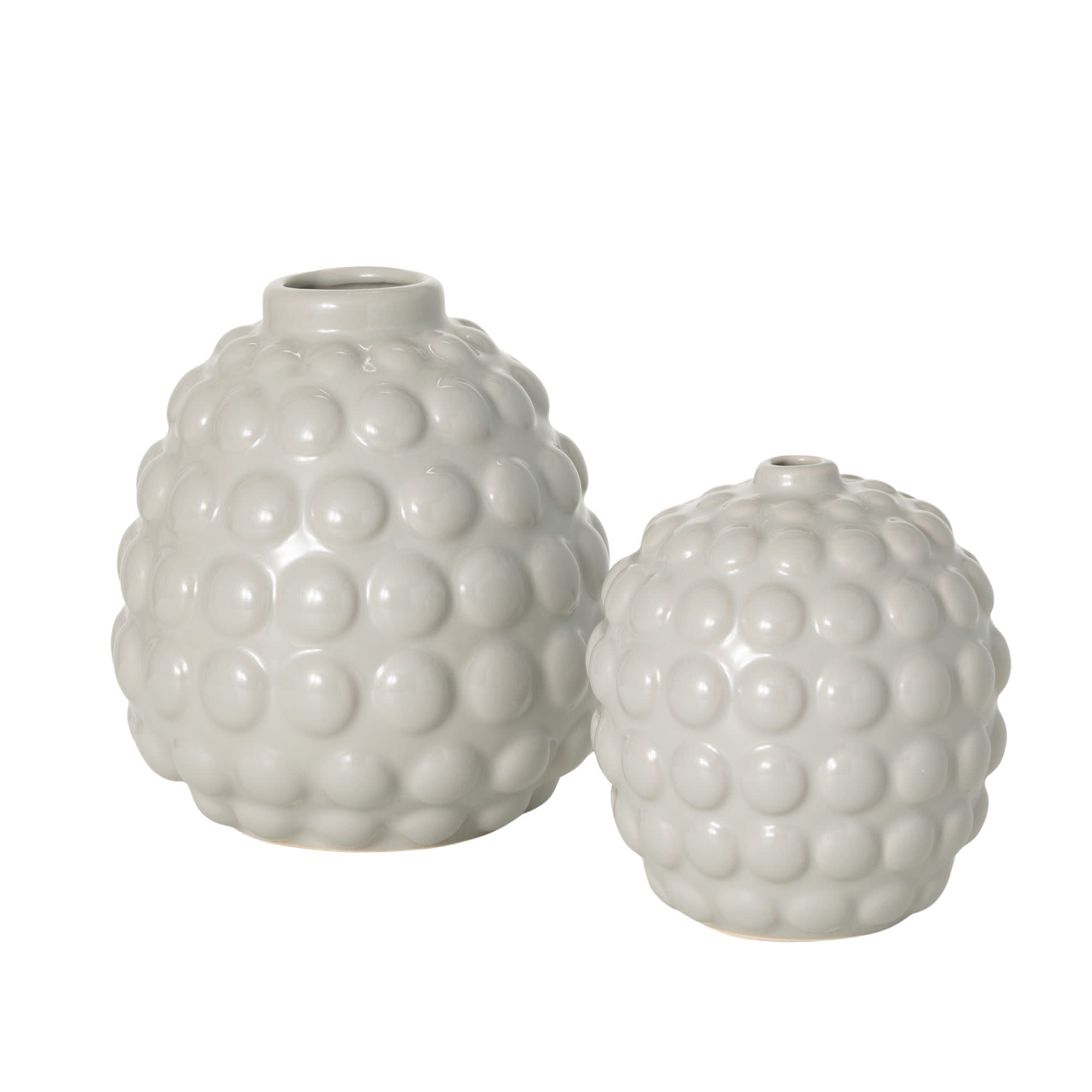 Sullivans CM3070 2 -Pack White Ceramic Modern Vase