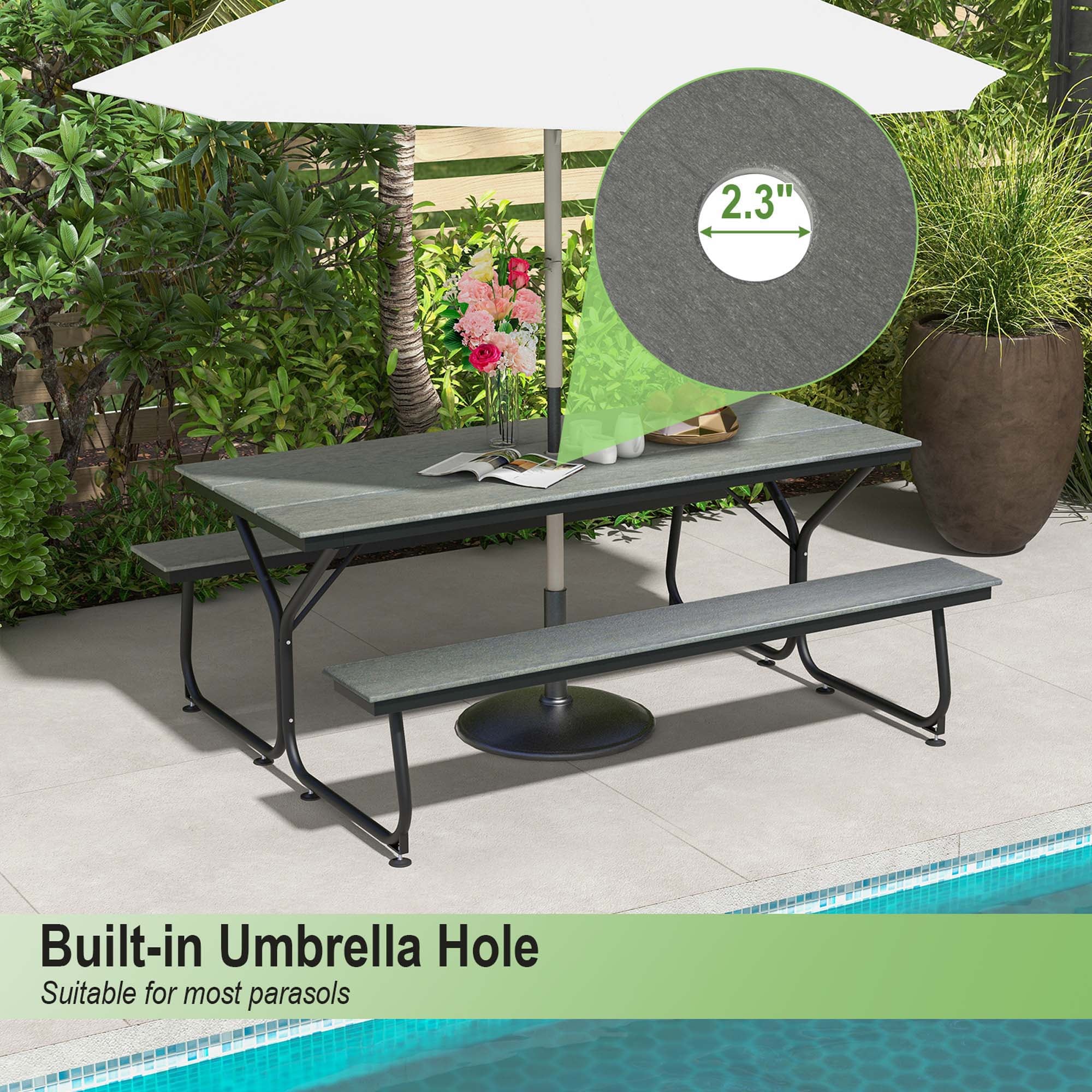 Costway NP11192GR+ benches - View #5