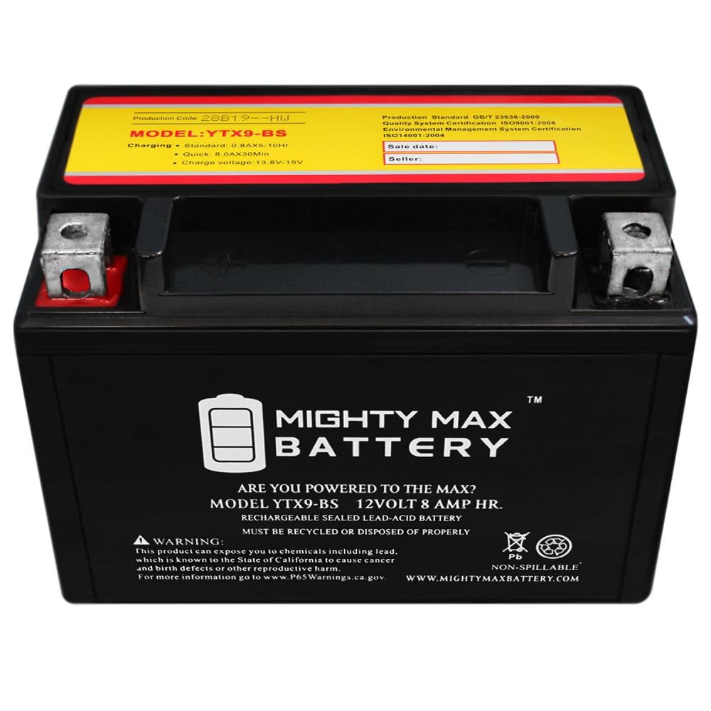 Batería Q-Batteries Motocicleta YTX9-BS-QB. 8Ah - 120A(EN) 12V.  (150x87x105mm) - VT BATTERIES
