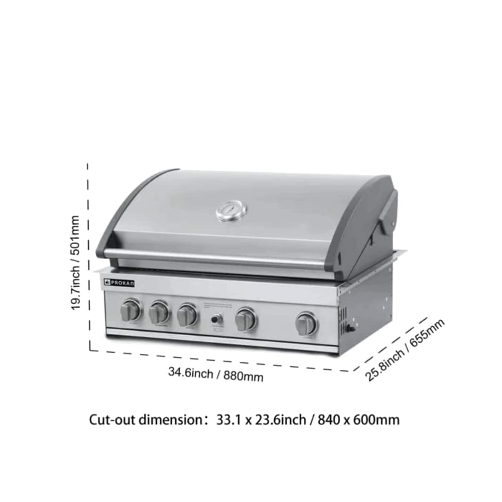 Prokan Grills GT04-R-LP-S Builtin-Gas-Grills - View #4