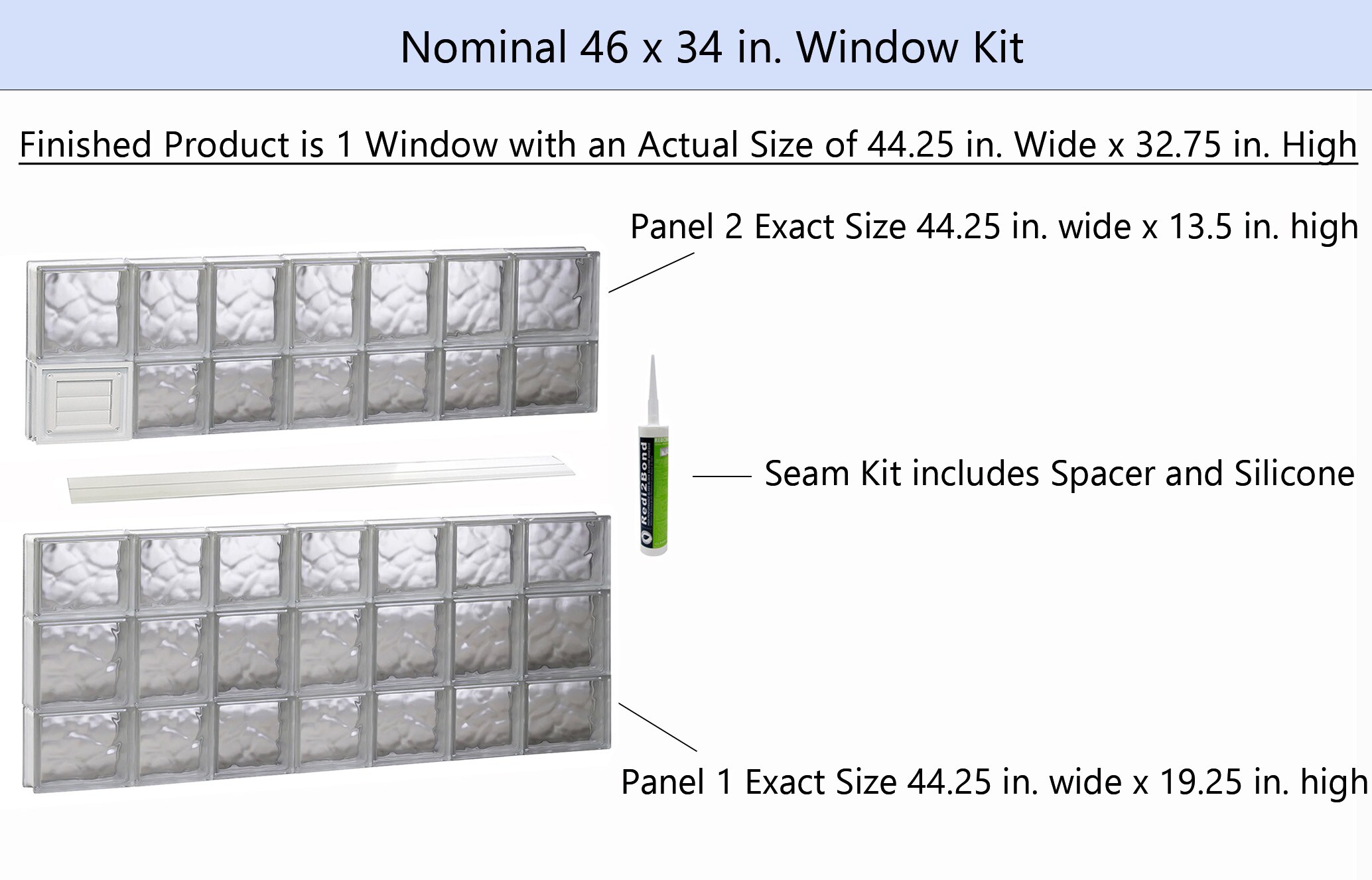 REDI2SET D4634DC Glass-Block-Windows - View #2