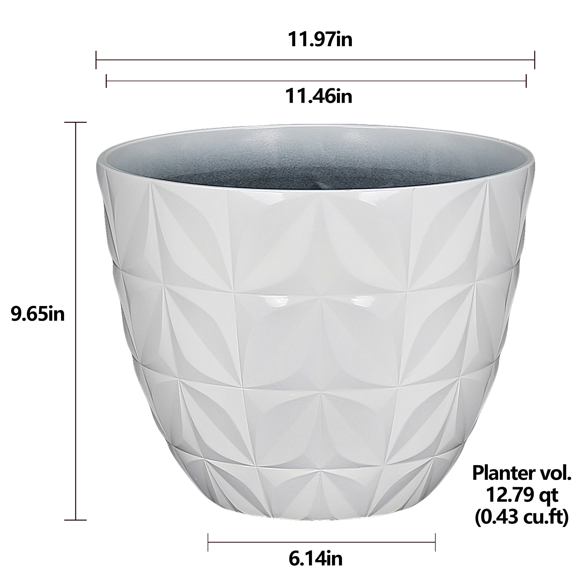 allen + roth PLG6412PWG Planter-Window-Box - View #6