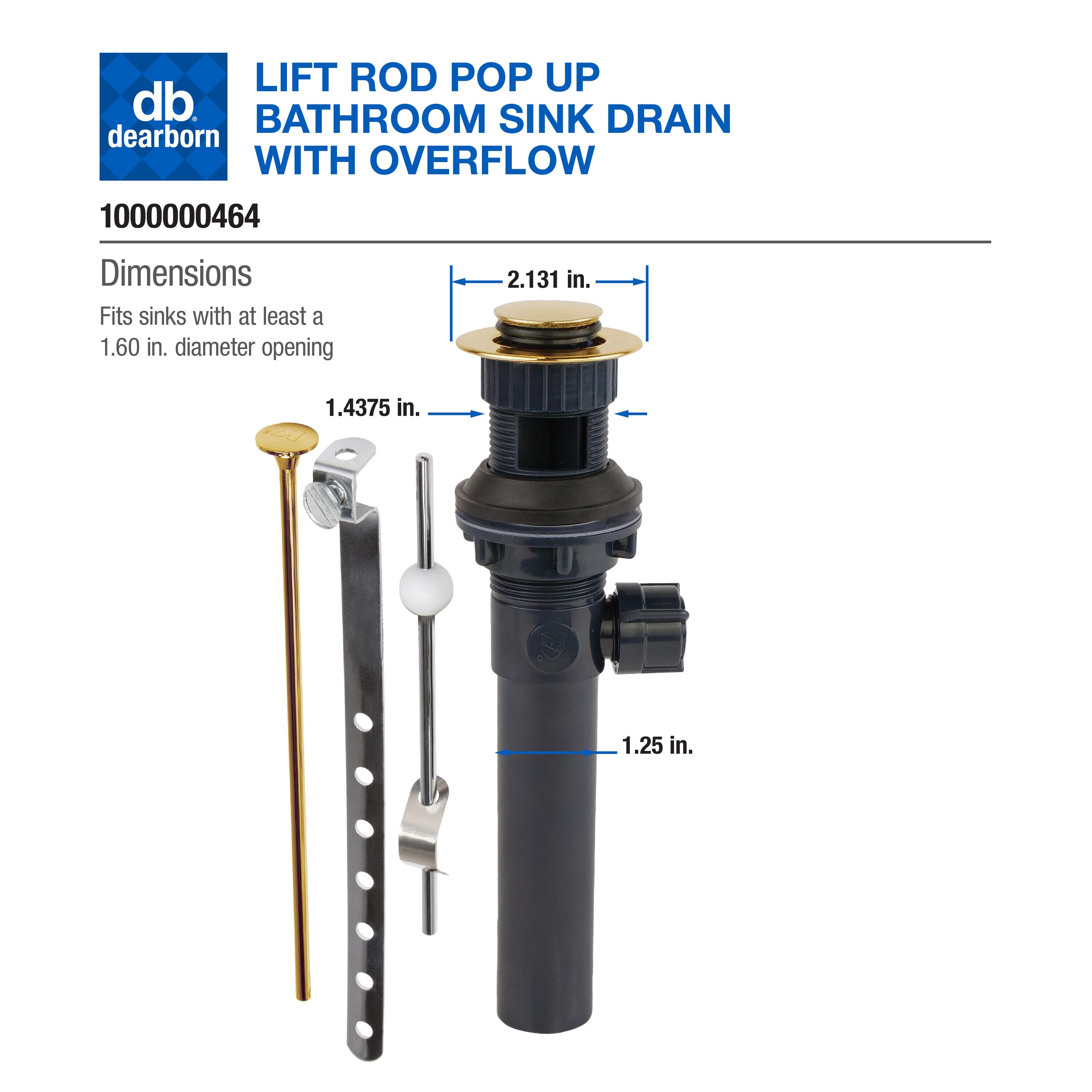 Dearborn 1000000464 Popup-Drains-Accessories - View #7