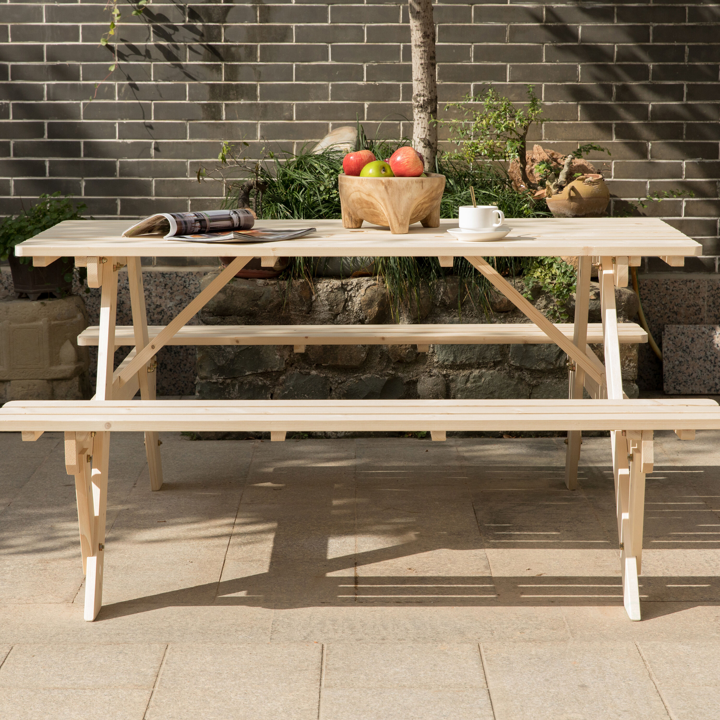 Gardenised QI004434.N Picnic-Tables - View #6