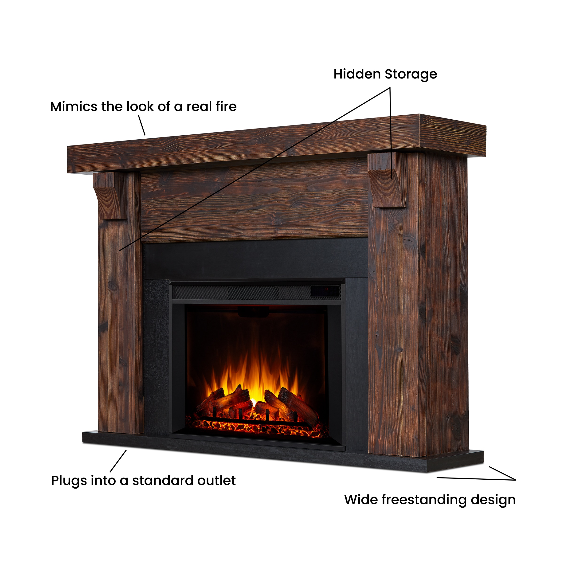 Real Flame 8700E-CHBW Electric-Fireplaces - View #15