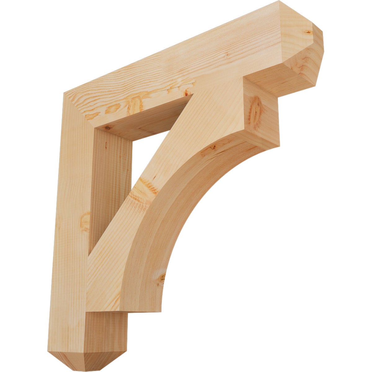 Ekena Millwork BKT06X32X32WTL04SDF Westlake craftsman smooth 5-1/2-in x 32-in x 32-in Douglas fir Brown Wood Standard bracket