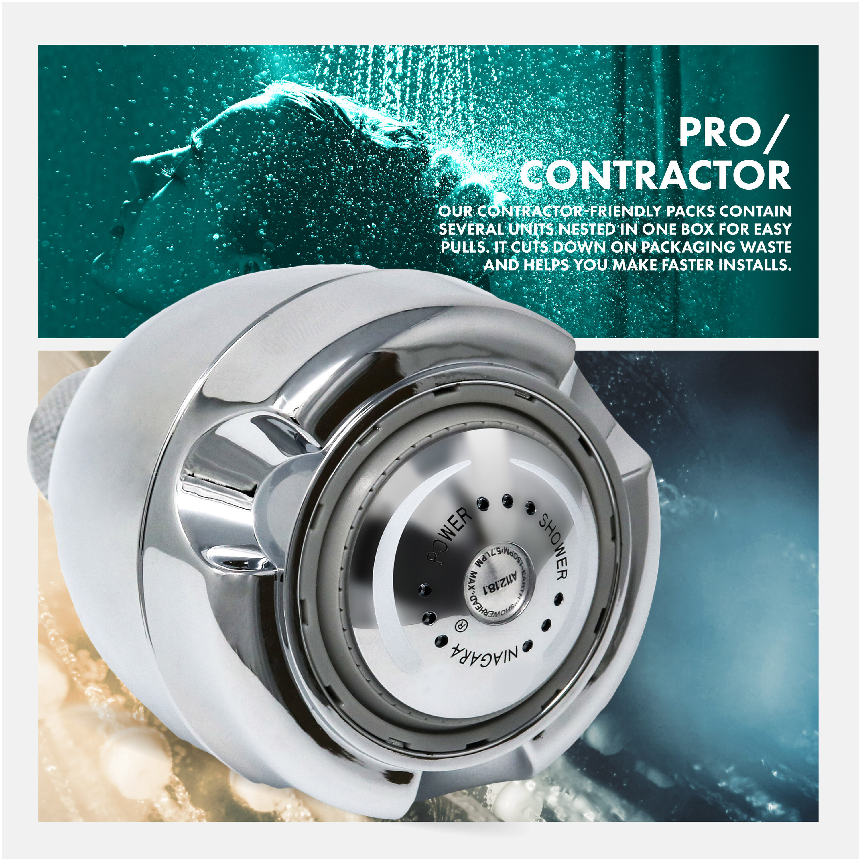 Niagara Conservation N2915CH Fixed-Showerhead - View #6