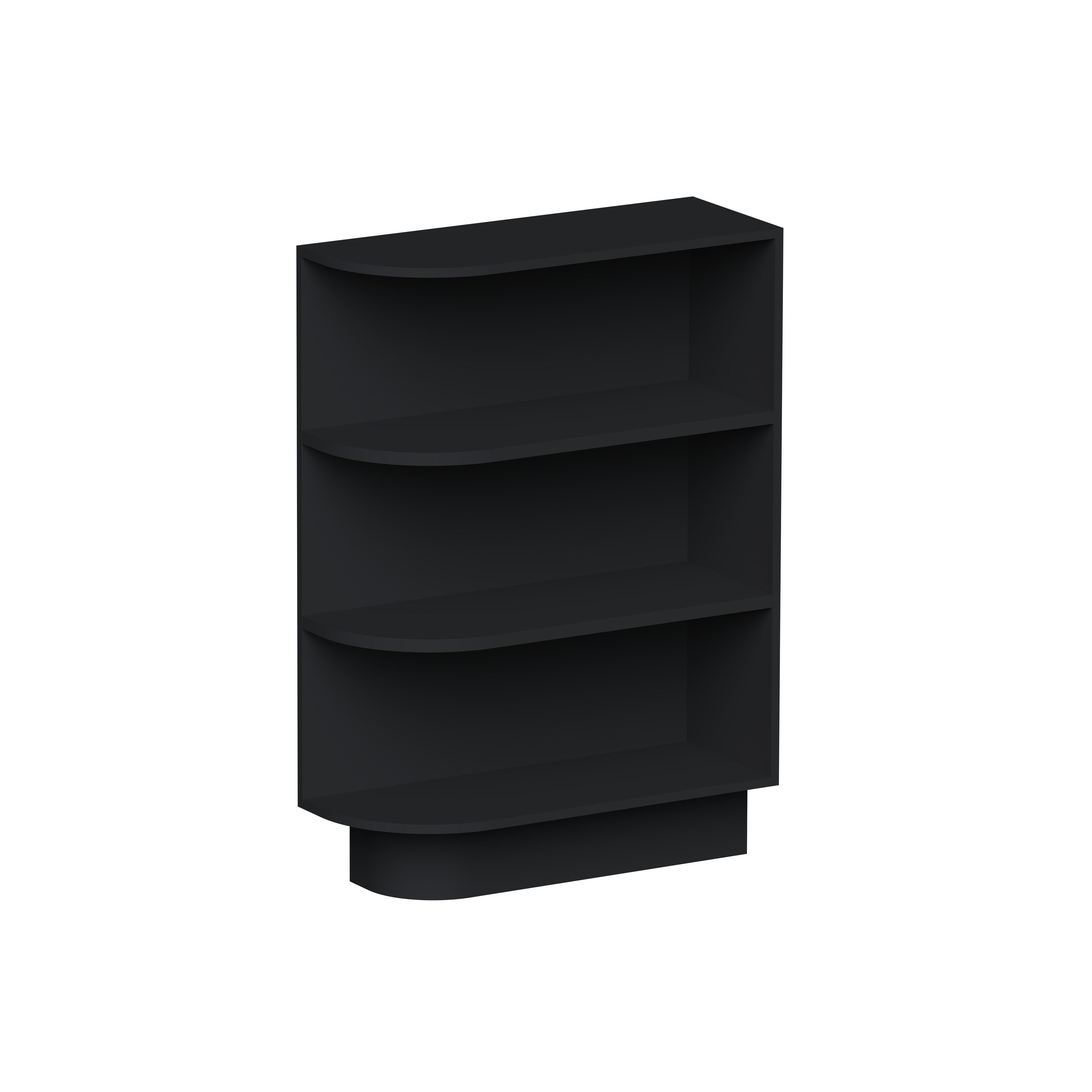 Boyel Living 9-in W x 34.5-in H x 24-in D Black Shaker Ready-to-Assemble Kitchen Base End Shelf Cabinet #BL-BES09SSE