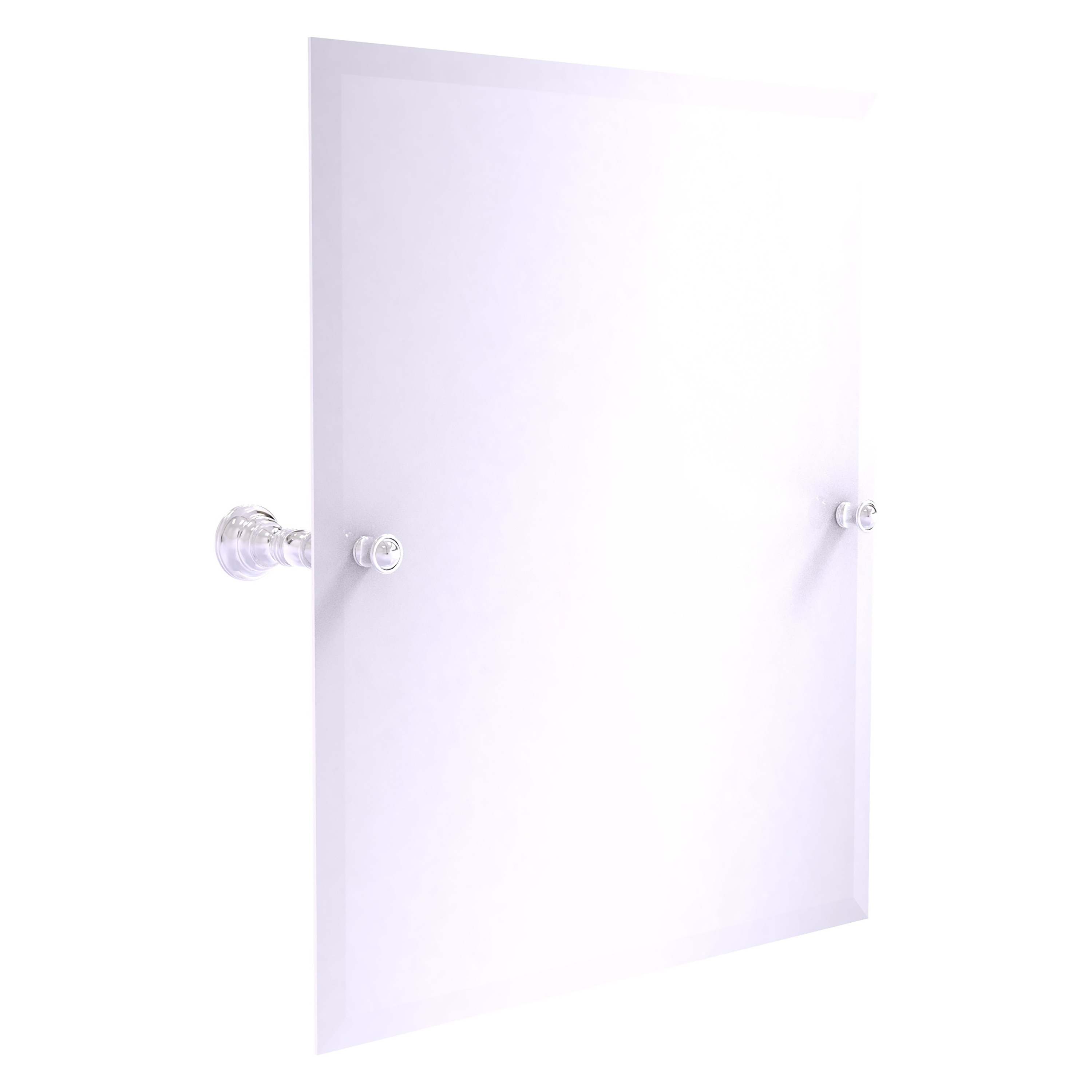 Allied Brass CL-92-PC Carolina 21-Inches x 26-Inches Beveled Frameless Rectangular Tilting Bathroom Vanity Mirror ( Polished Chrome )