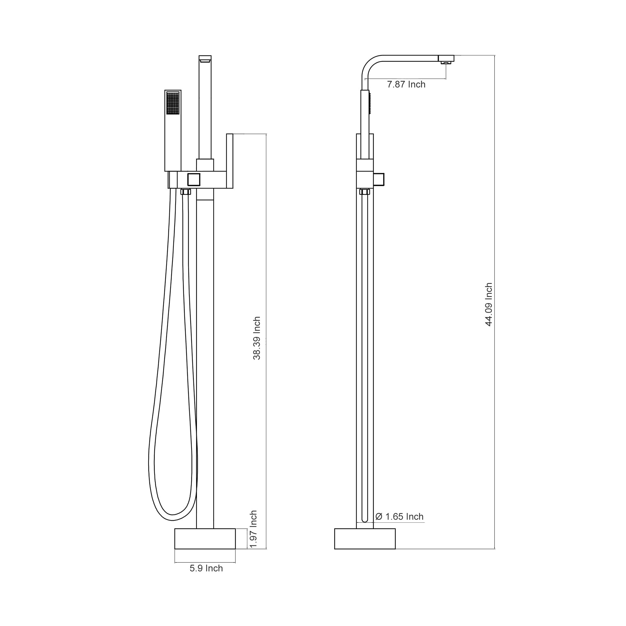 Boyel Living BL02-ORB Roman-Tub-Faucets - View #2