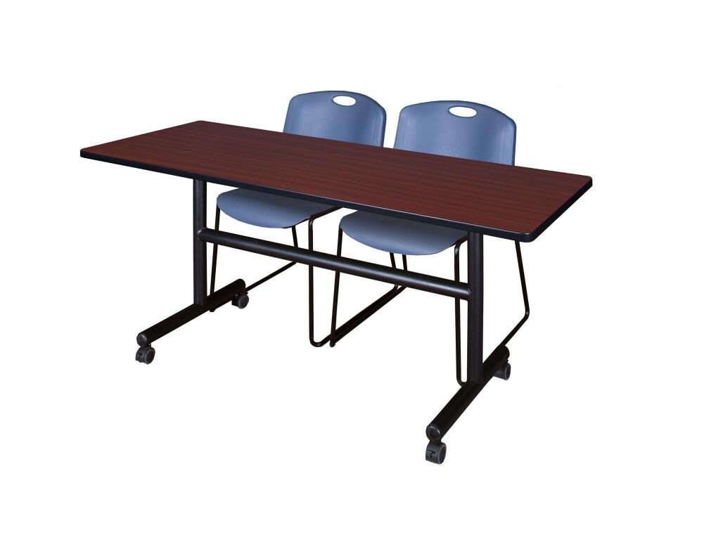 Regency MKFT6030MH44BE Training Brown 4-Person Training Table (60-in W x 29-in H)