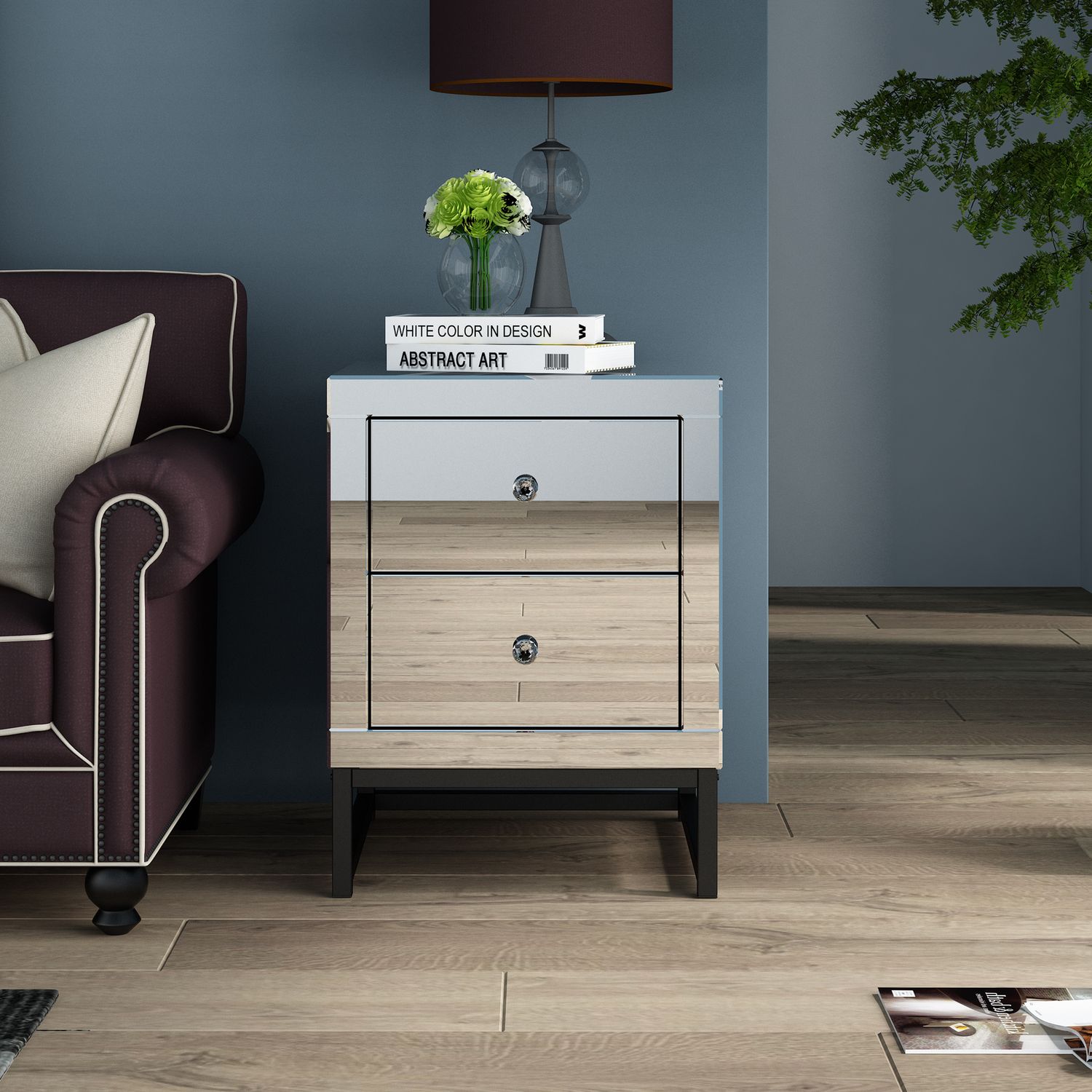 JASMODER W68840521 Transparent Nightstand