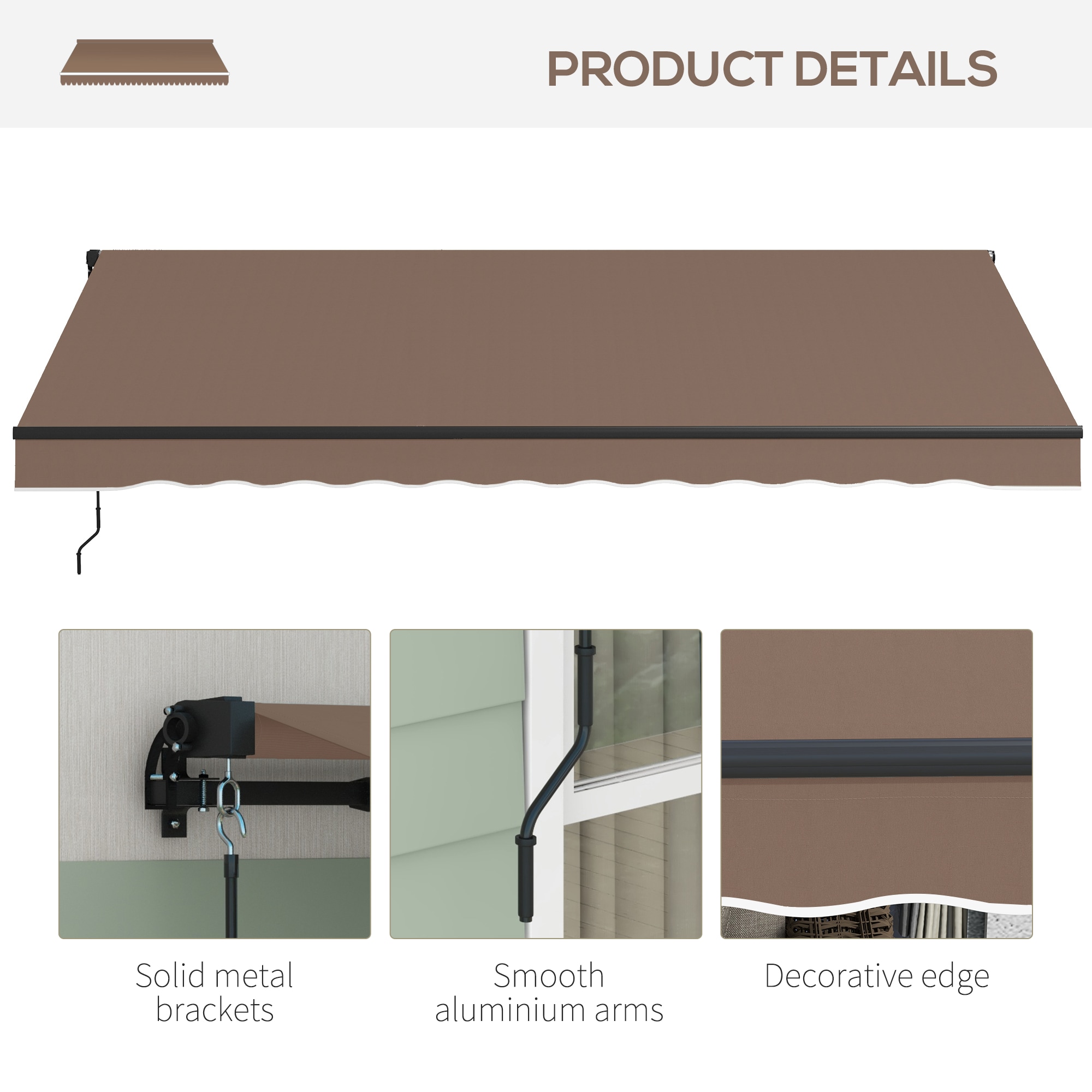 Outsunny 840-264V07CF awnings - View #9