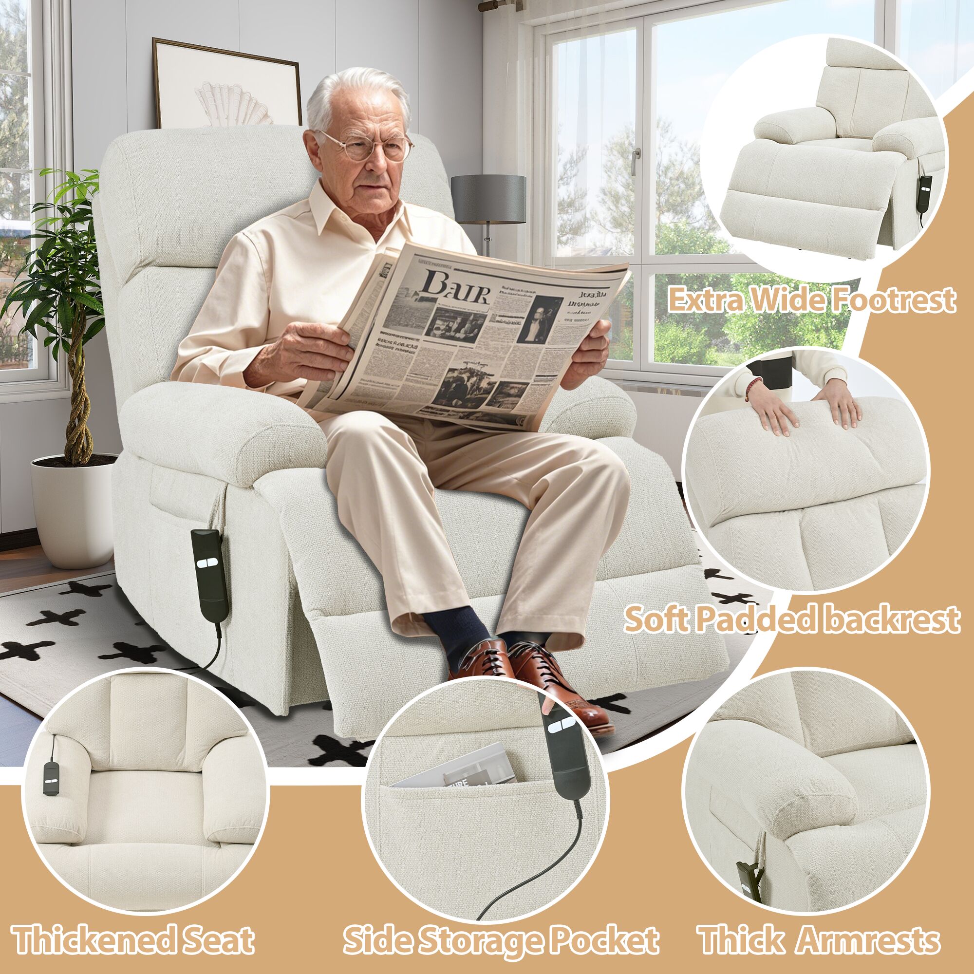 Sumyeg WF-HFOF-020BR-LA recliners - View #6