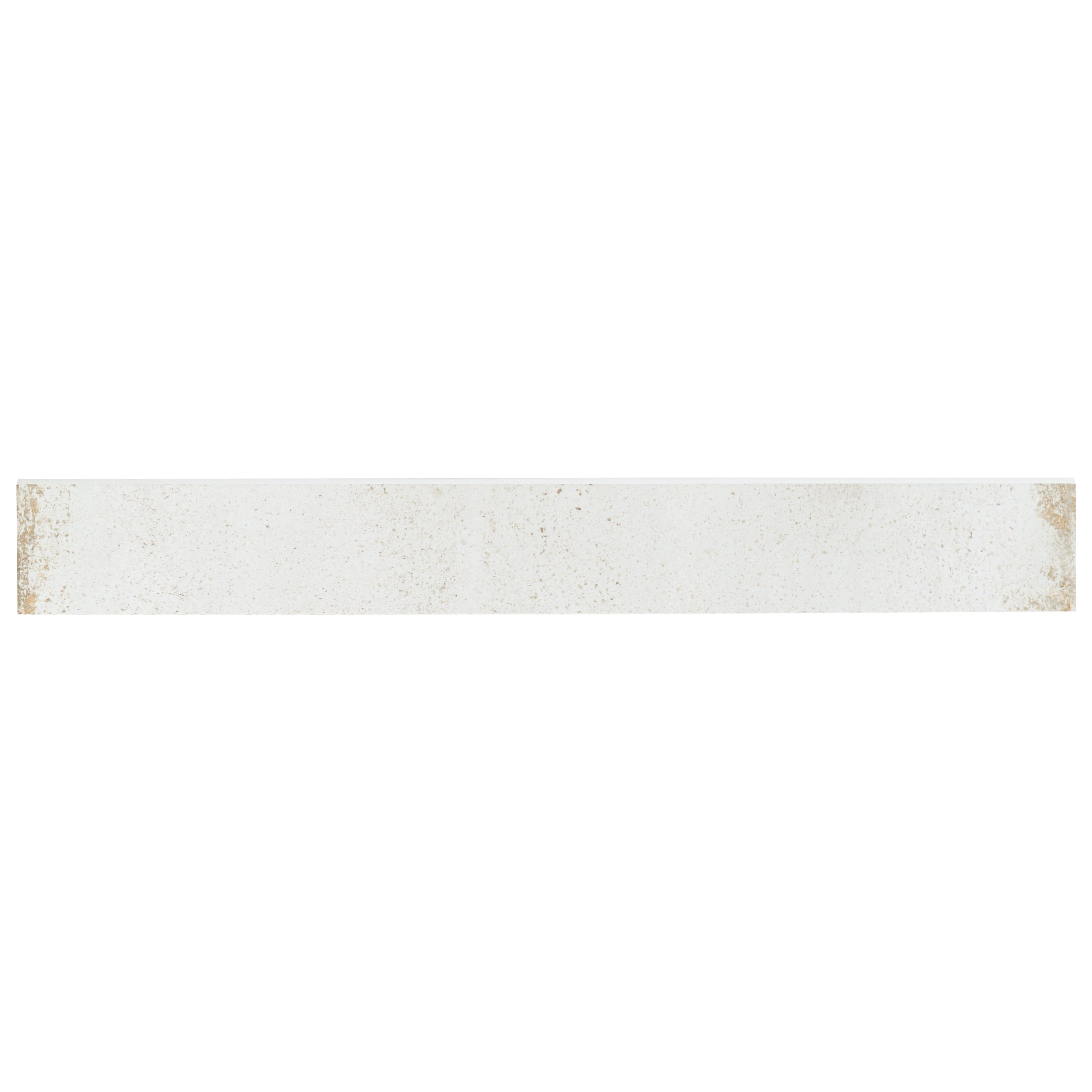 Artmore Tile EXT3RD107604 Angela Harris Santa Clara White 3-in x 24-in Polished Porcelain Bullnose Tile ( 0.48-Sq. Feet / Piece )