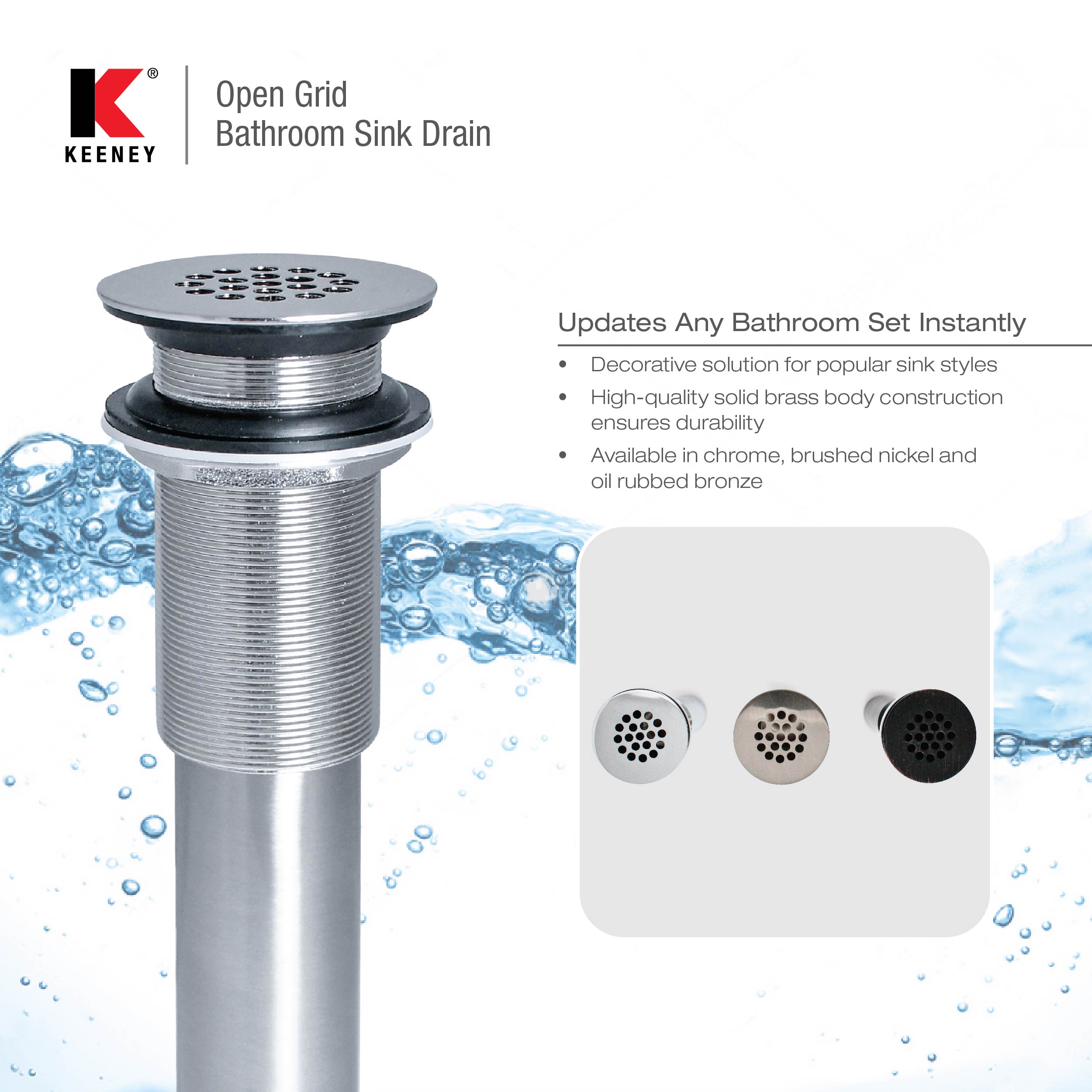Keeney K820-74 Popup-Drains-Accessories - View #8