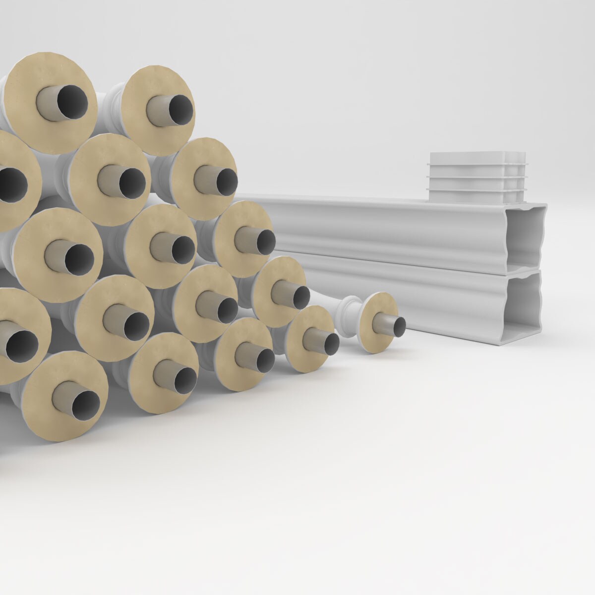 Ekena Millwork BALK32X180LGN railings - View #6