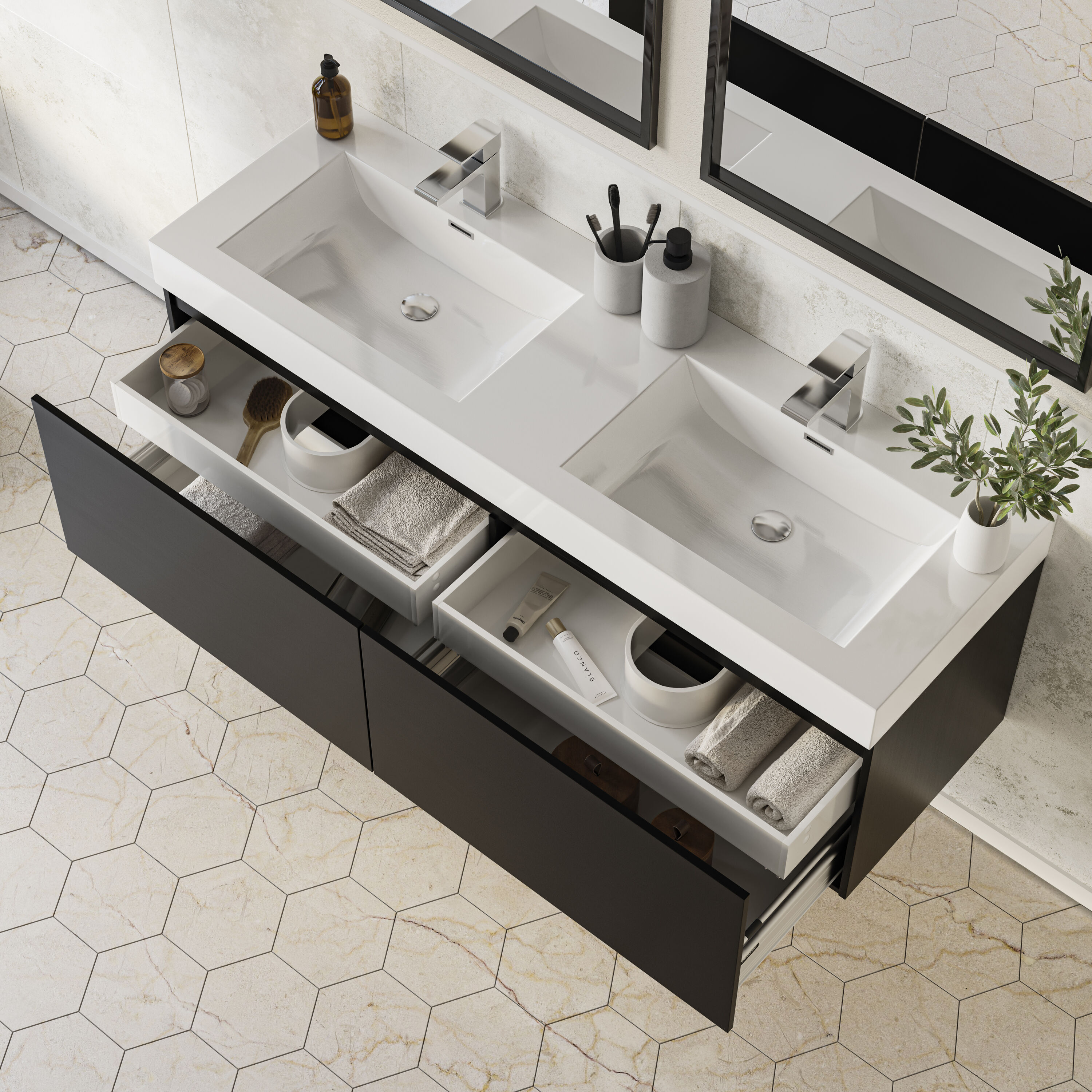 Fresca FCB8042BW-I Bath-Vanity-Combo - View #3